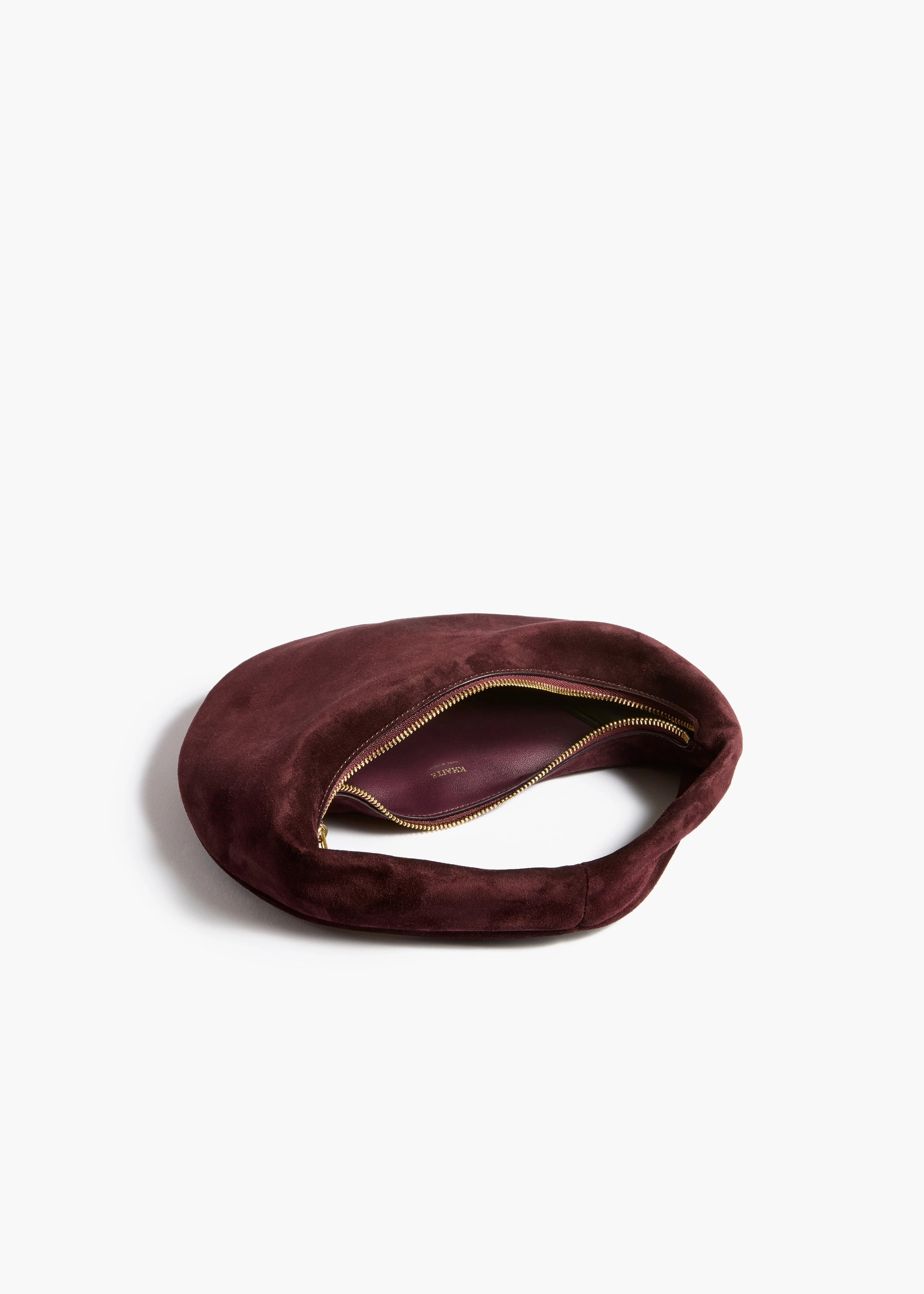 Khaite - Mini Olivia Hobo in Rouge Noir Suede - Image 3