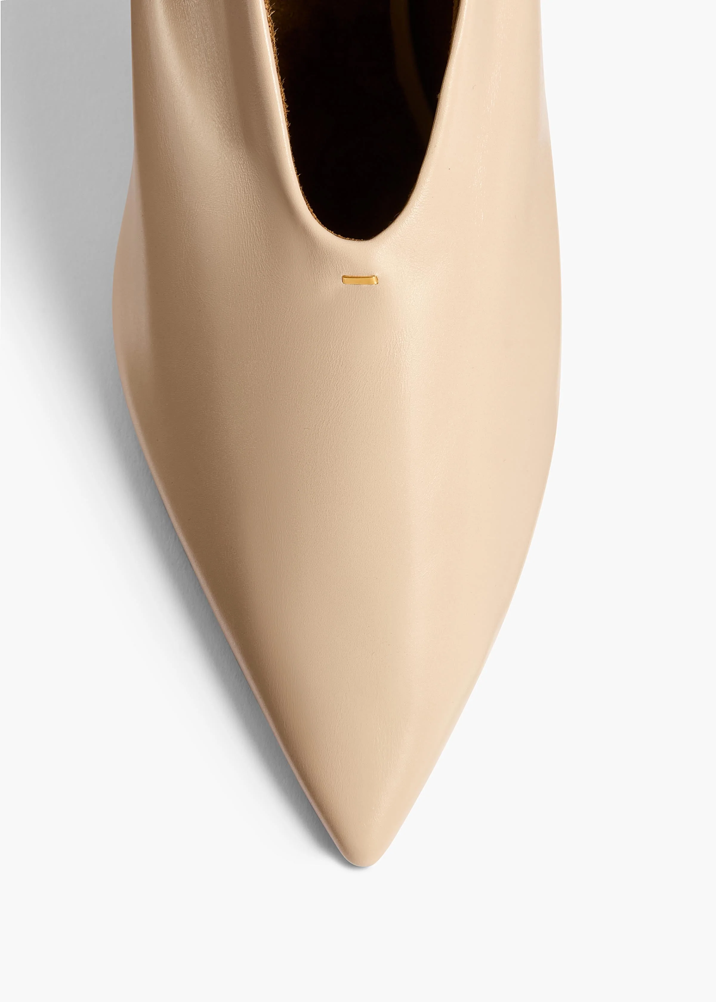 Khaite - Miriam Pump in Nude Glazed Leather - Image 3