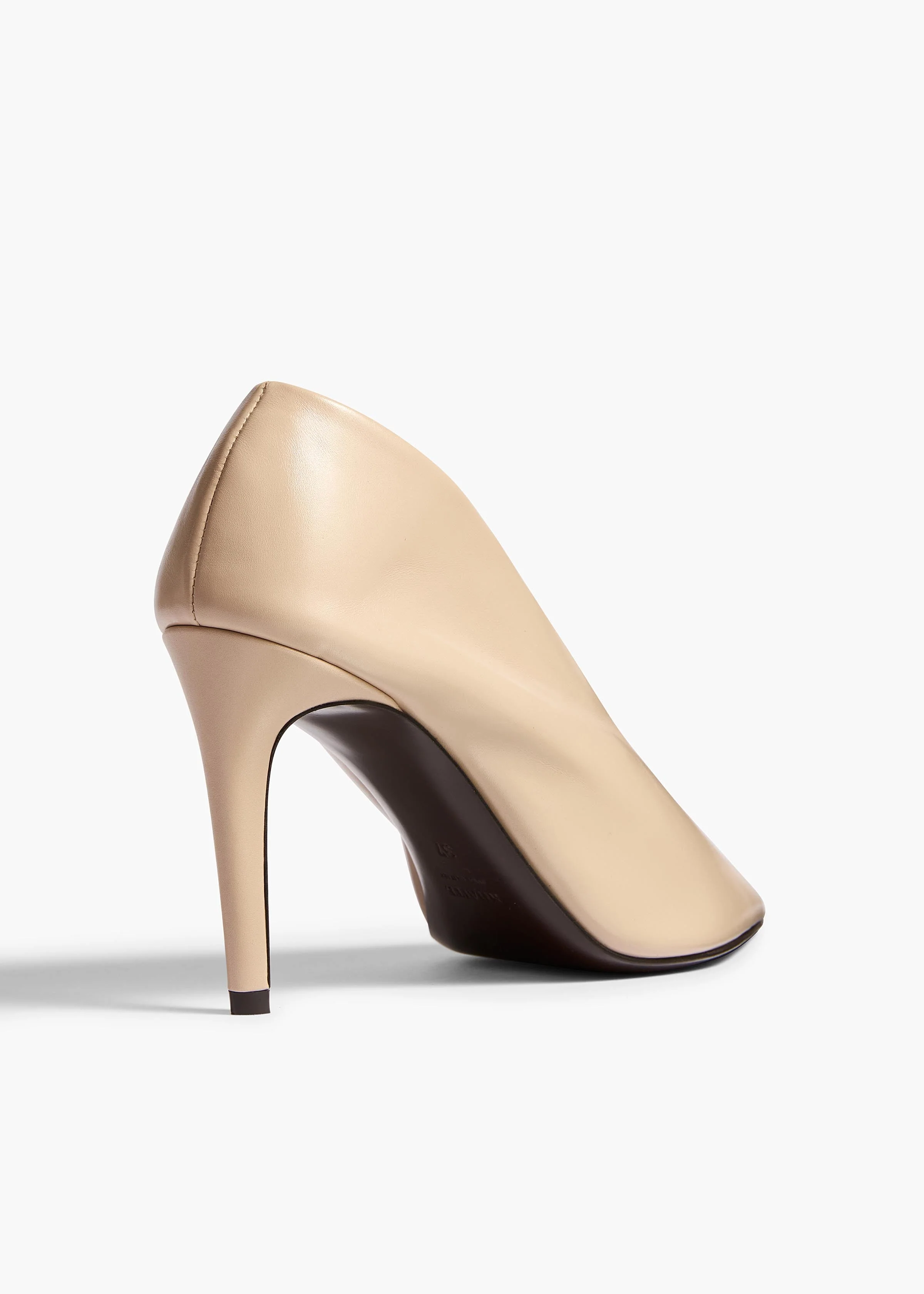 Khaite - Miriam Pump in Nude Glazed Leather - Image 4