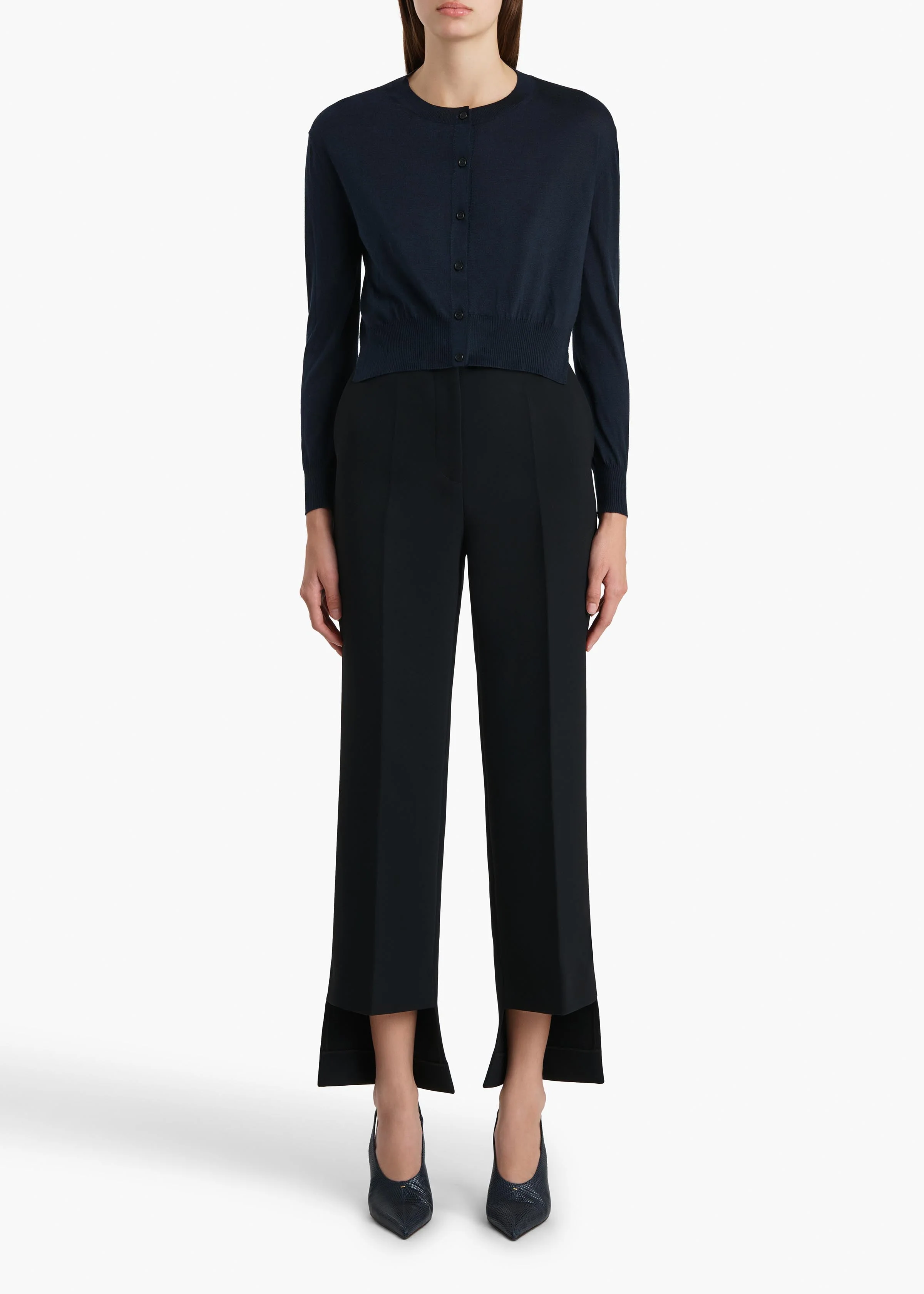 Khaite - Nadyne Cardigan in Midnight - Image 2
