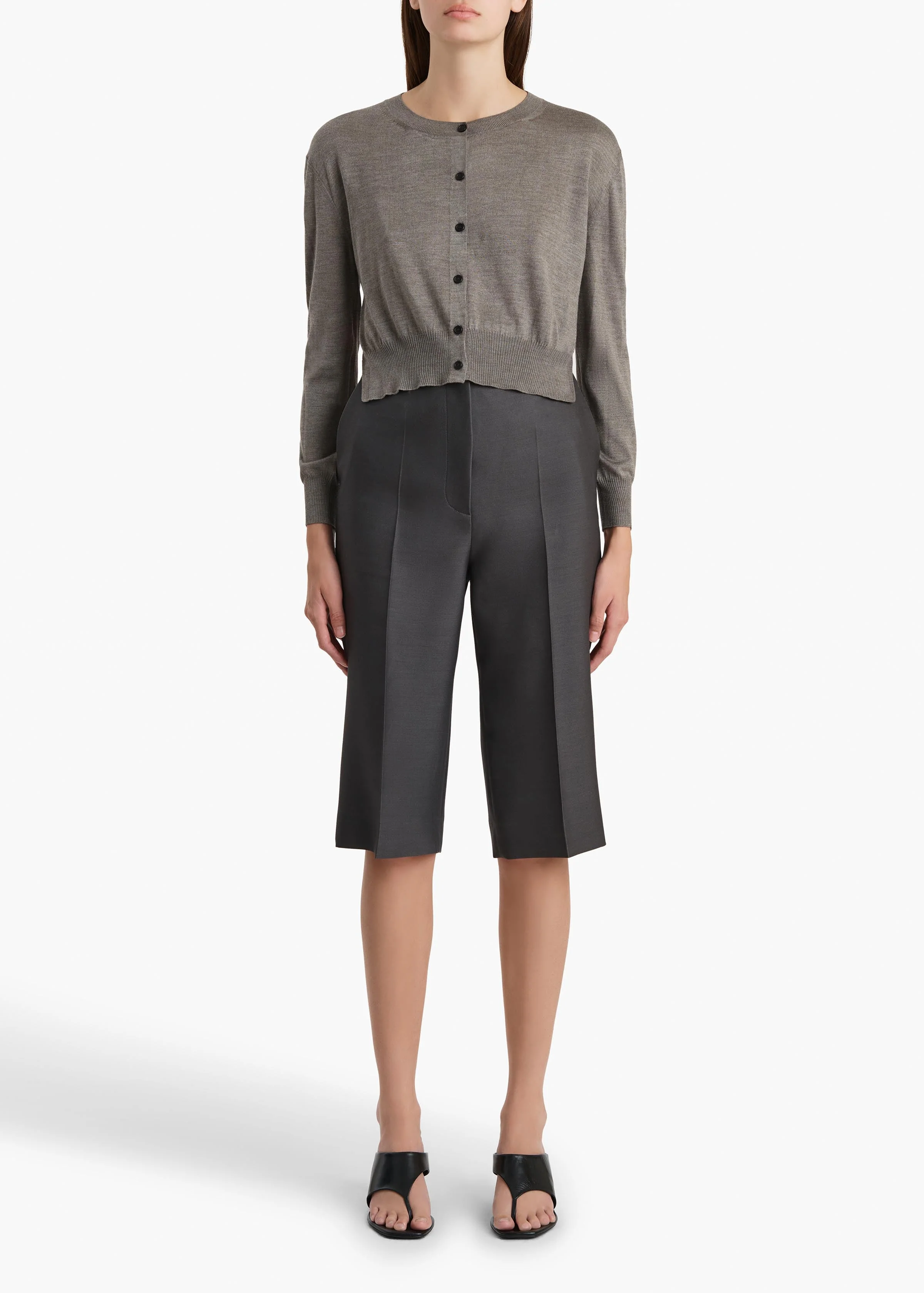 Khaite - Nadyne Cardigan in Sterling - Image 2
