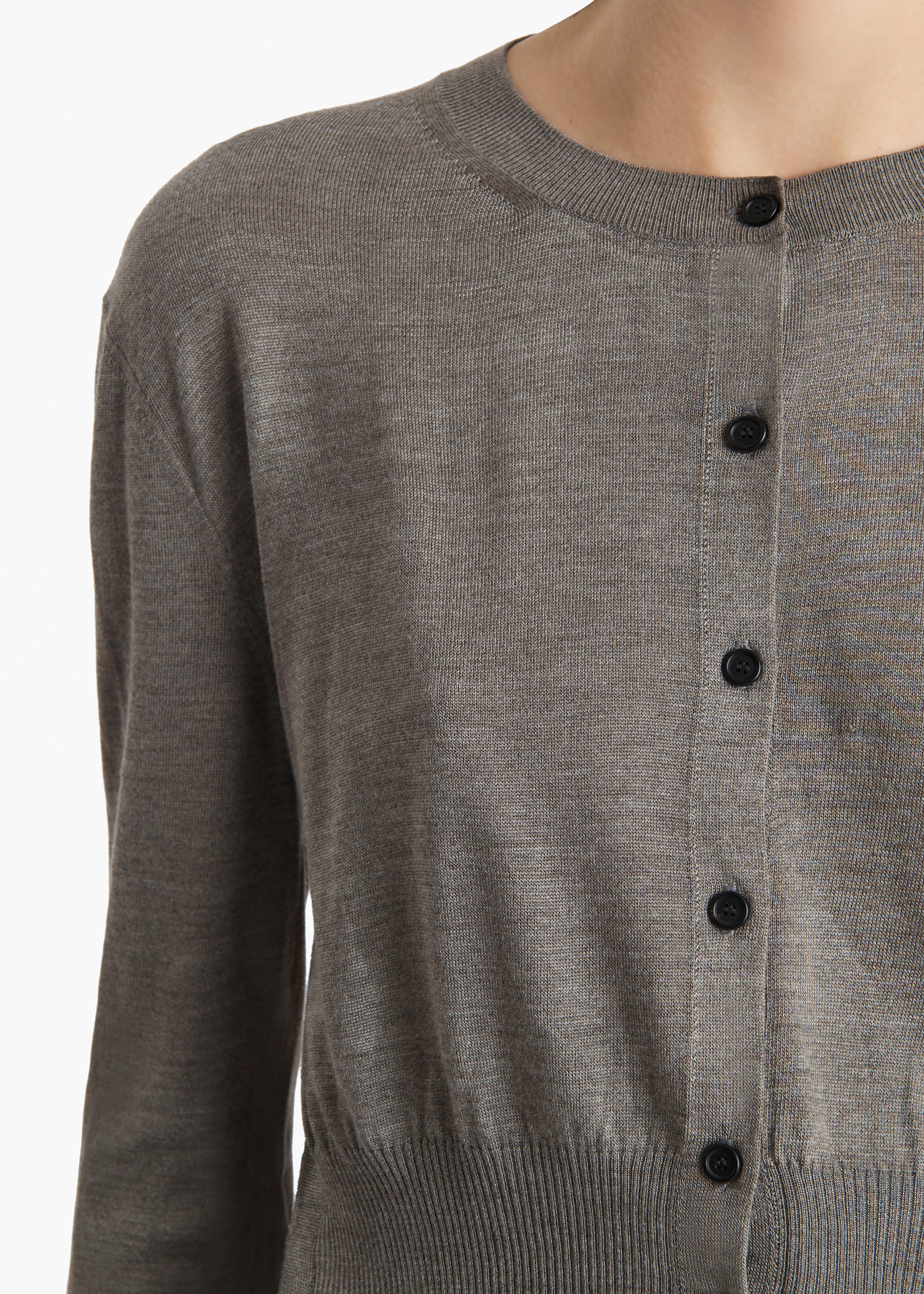 Khaite - Nadyne Cardigan in Sterling - Image 5
