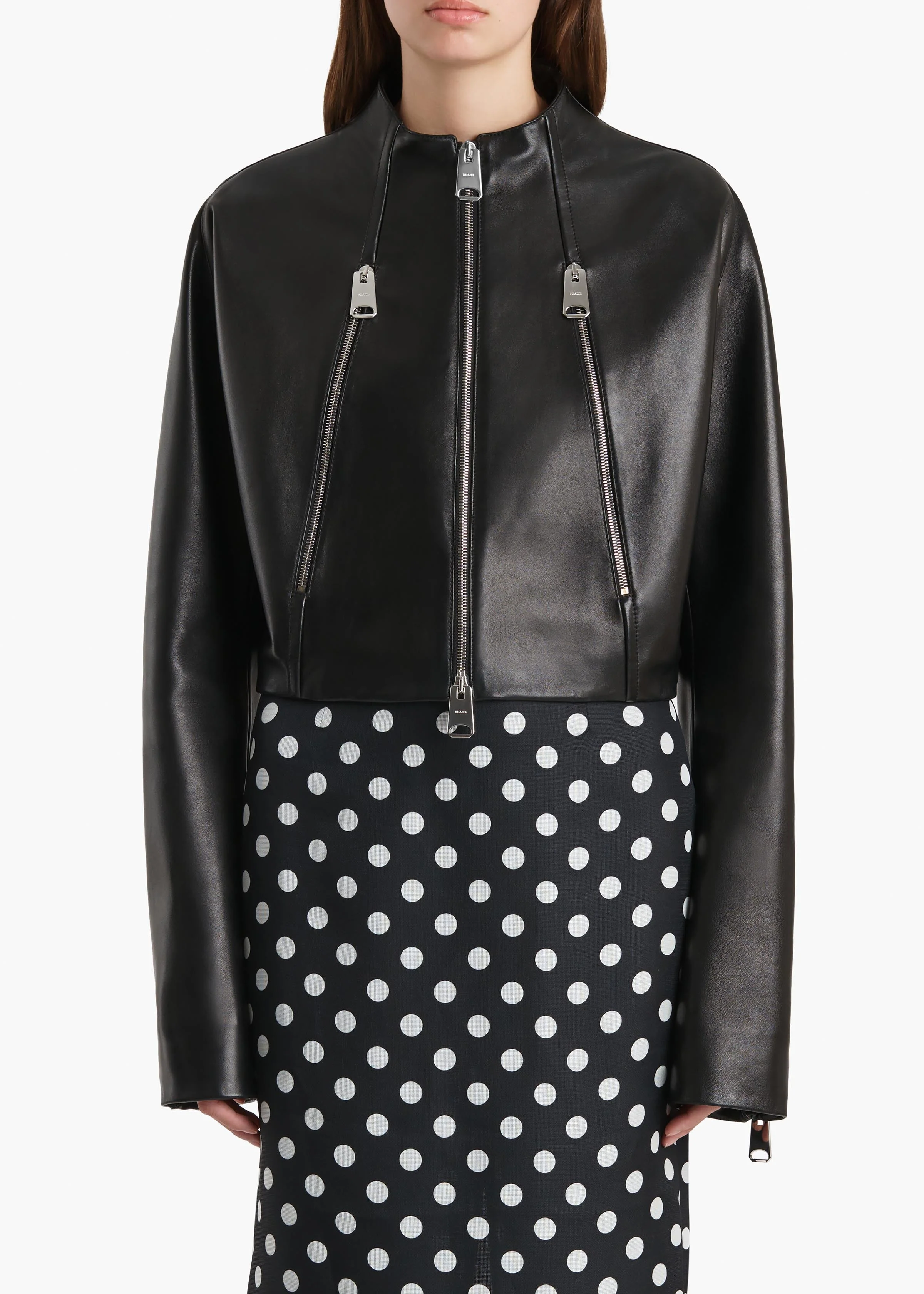 Khaite - Niki Jacket in Black Leather - Image 3