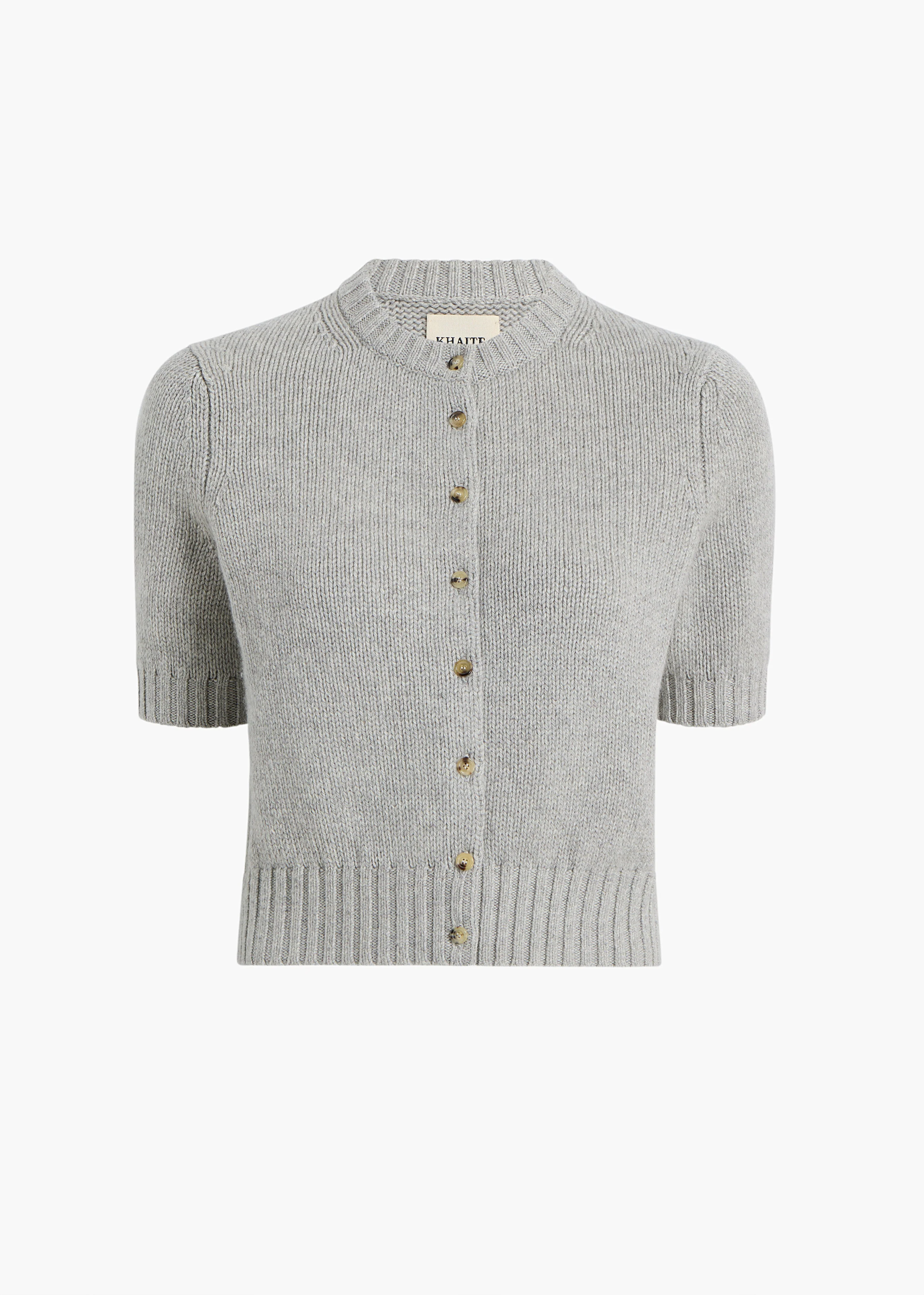 Khaite - Nora Cardigan in Heather Grey