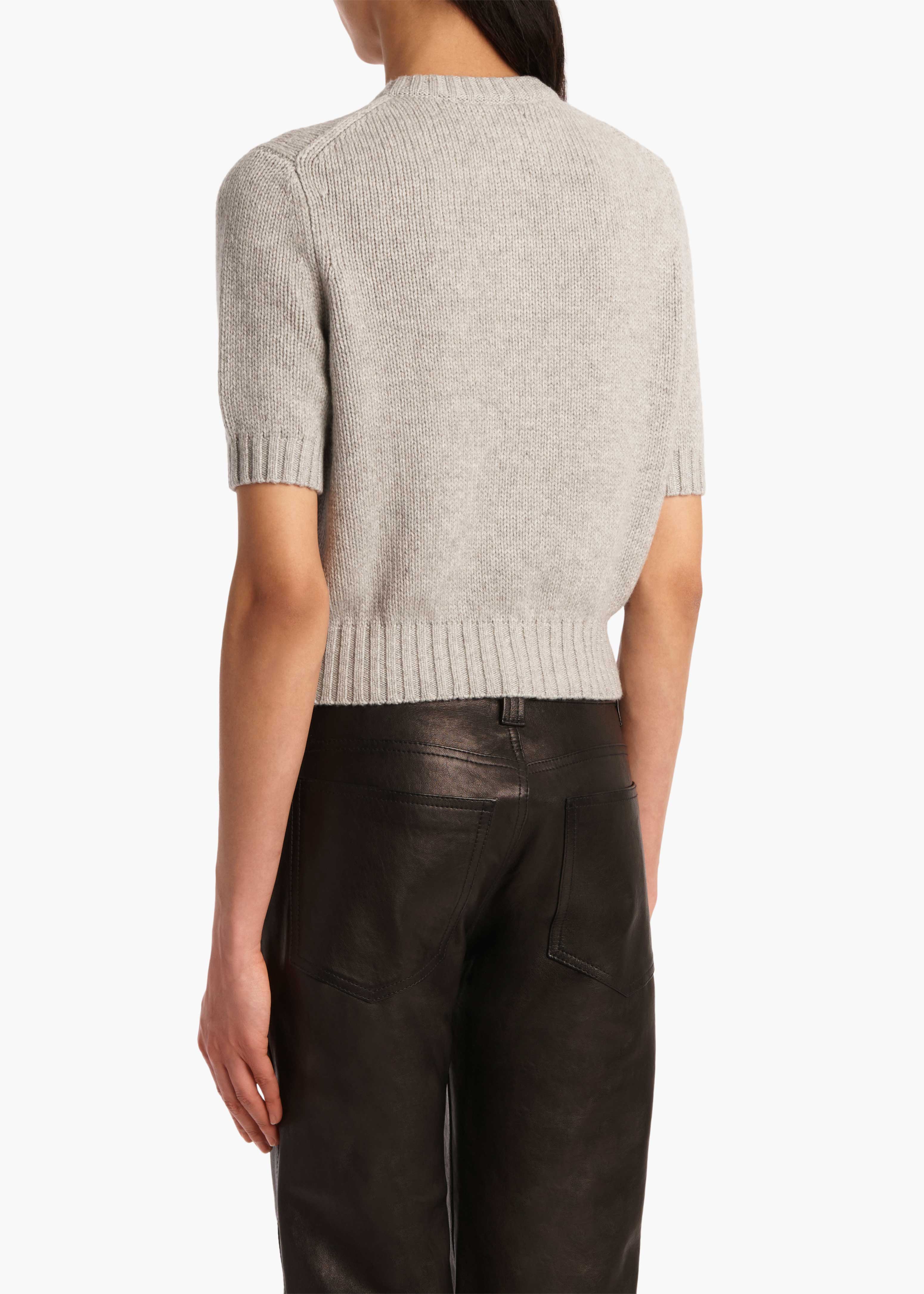 Khaite - Nora Cardigan in Heather Grey - Image 11