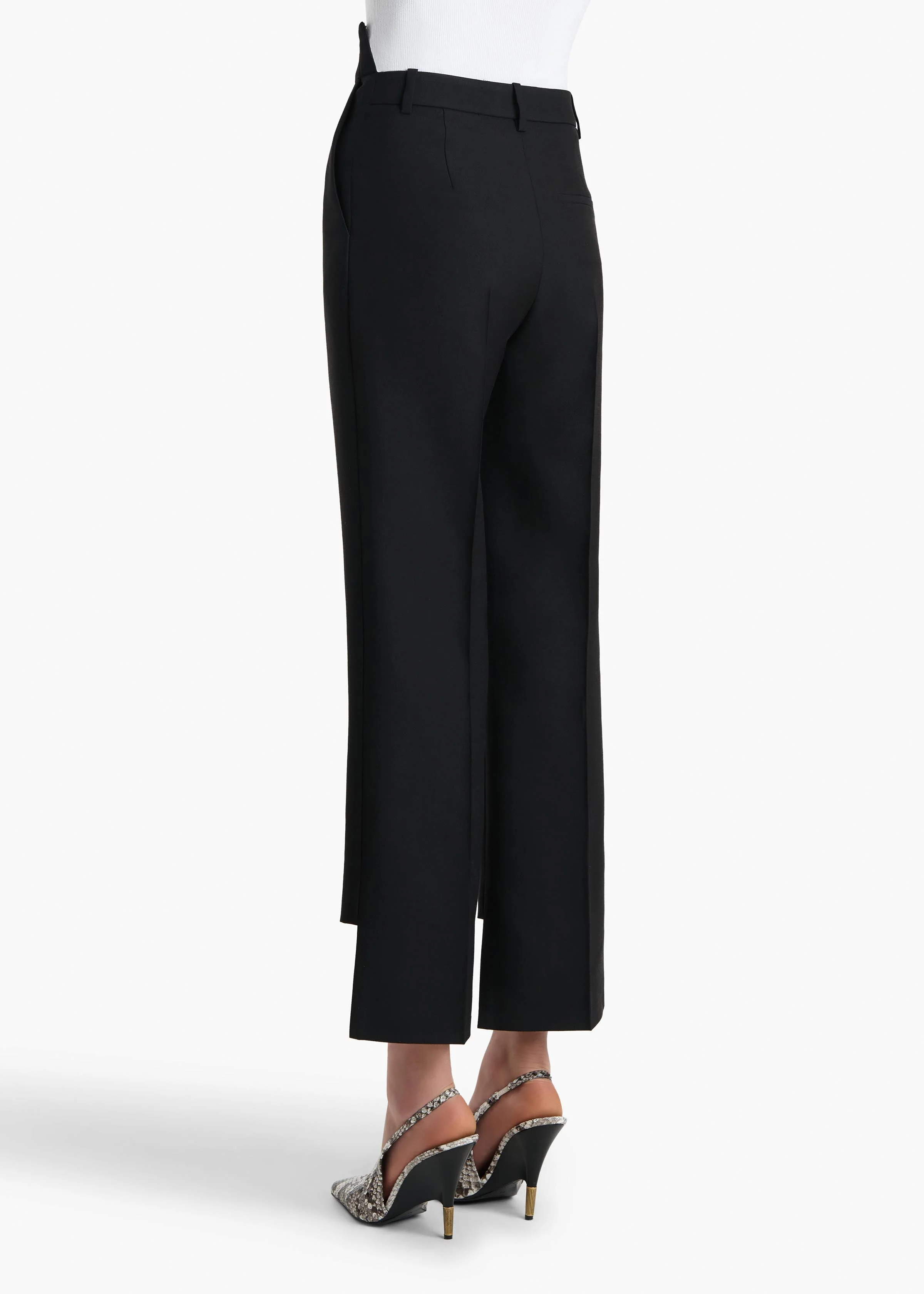 Khaite - Rae Pant in Black Crepe - Image 4