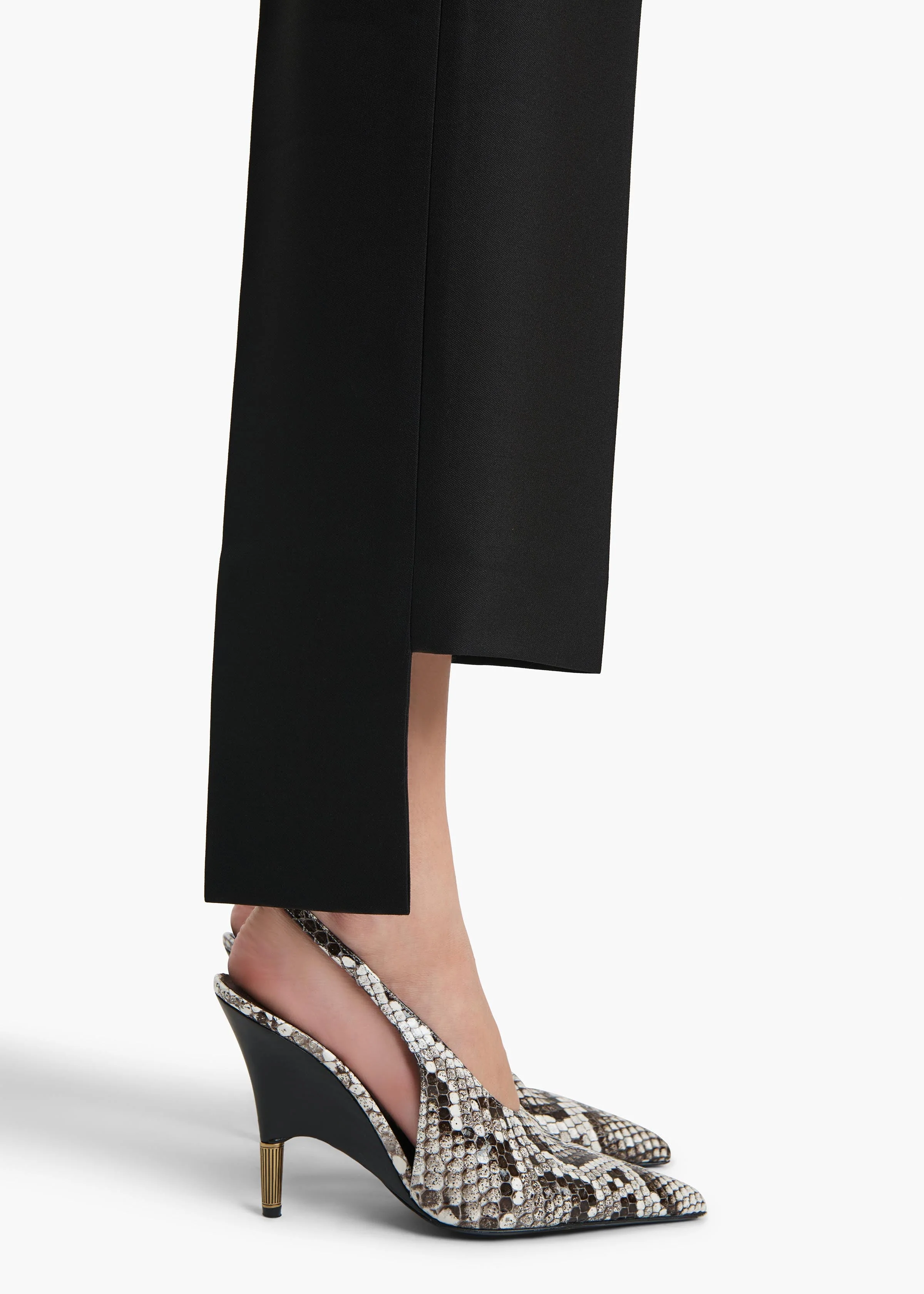 Khaite - Rae Pant in Black Wool Silk - Image 5