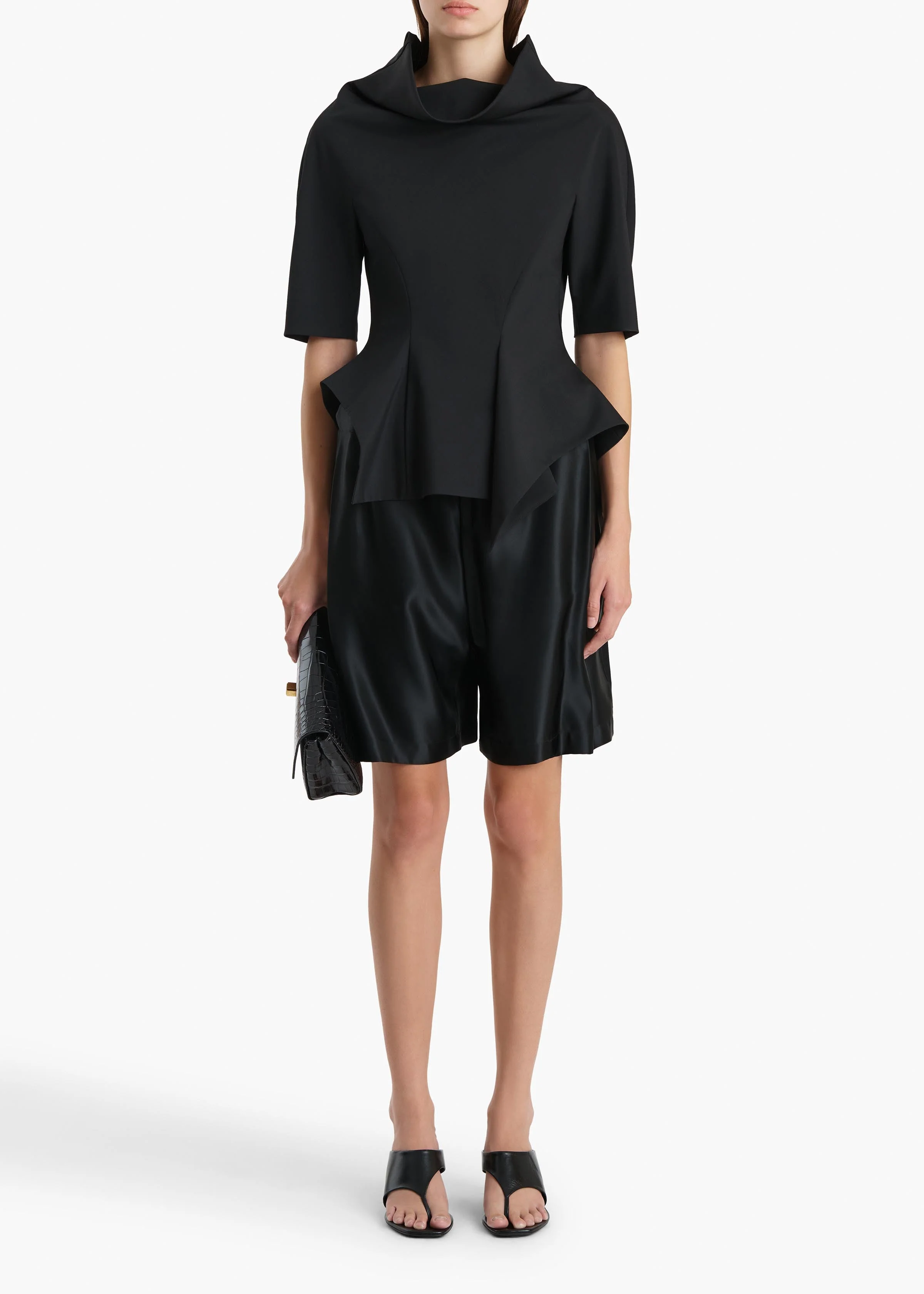 Khaite - Rohe Short in Black - Image 2