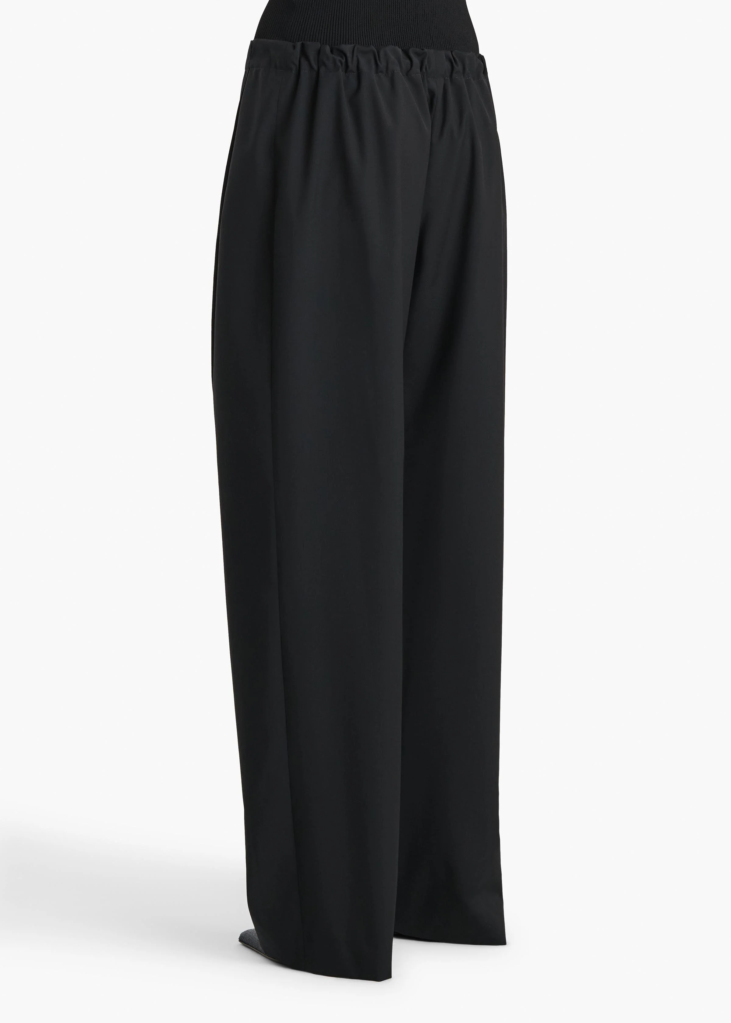 Khaite - Rohen Pant in Black Tropical Wool - Image 4