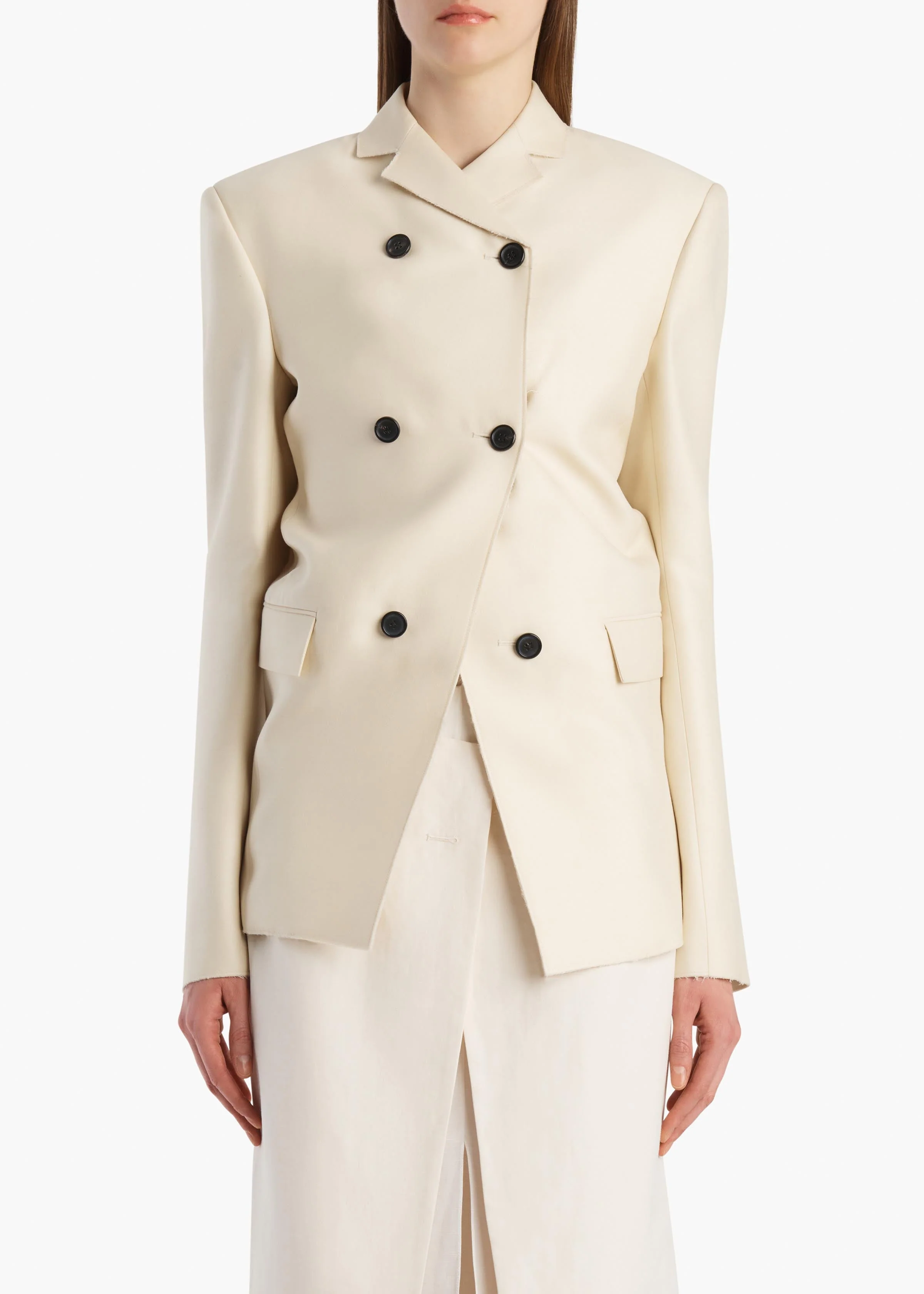 Khaite - Rolo Jacket in Ivory Glow - Image 3