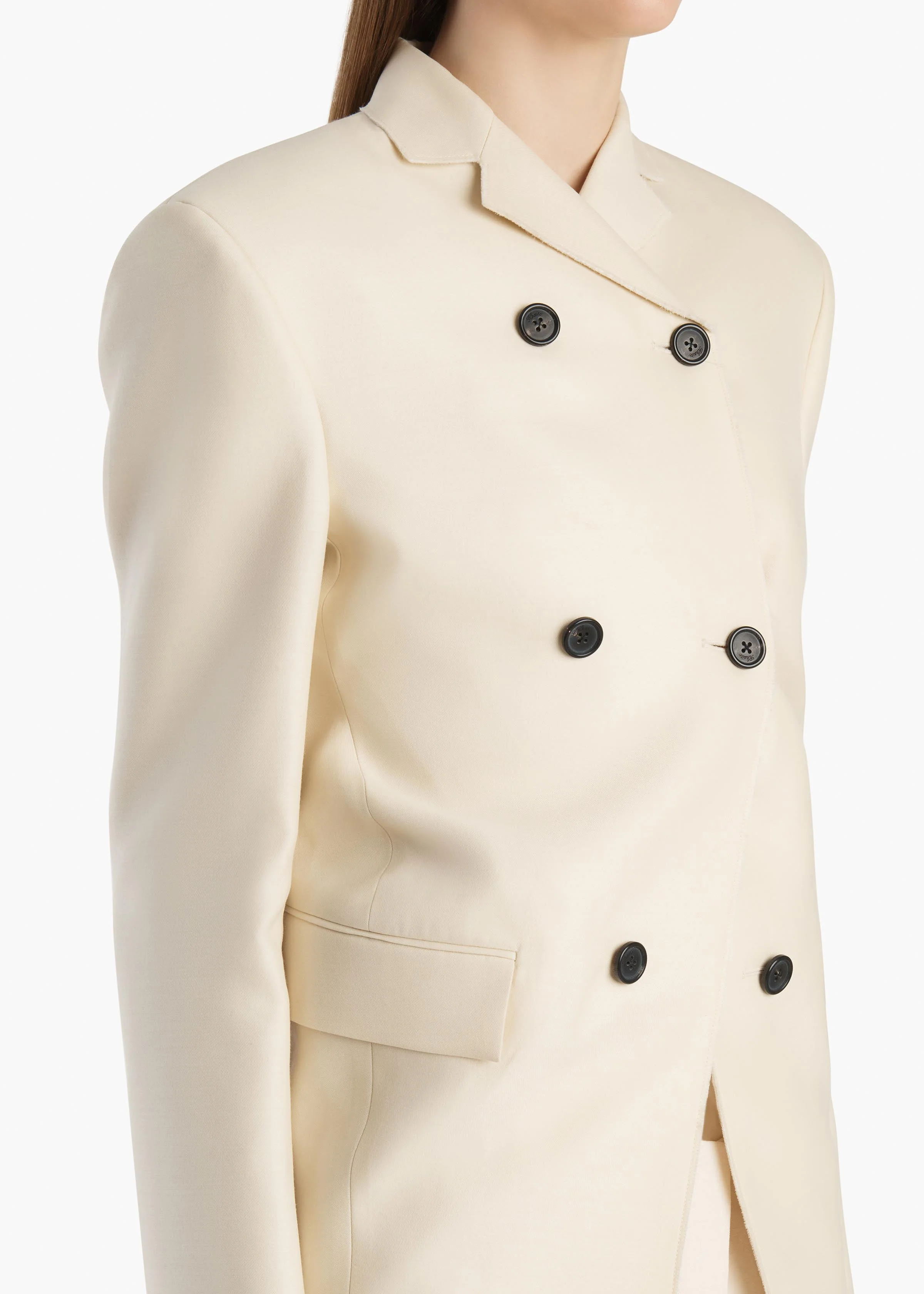 Khaite - Rolo Jacket in Ivory Glow - Image 5