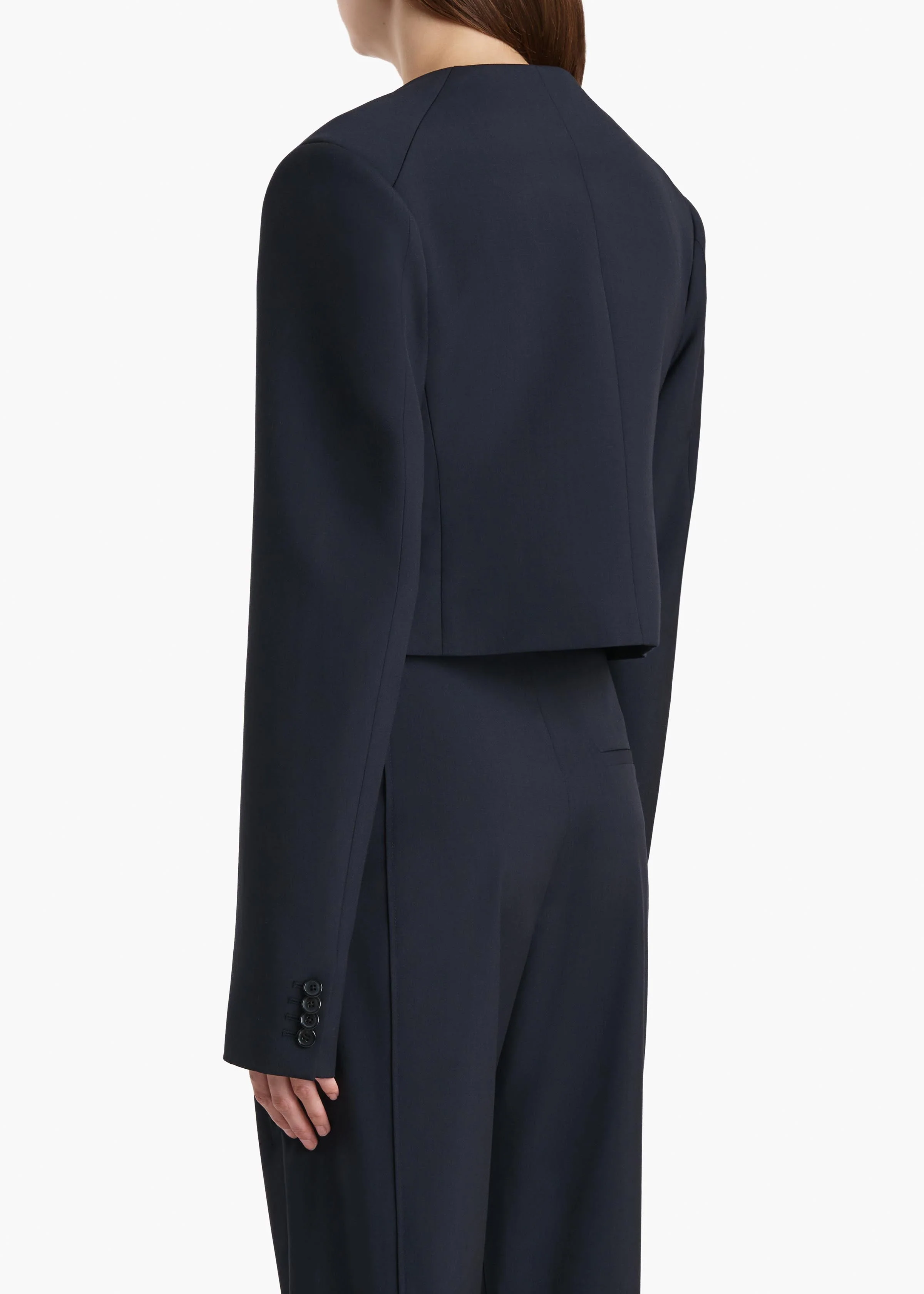 Khaite - Roto Jacket in Dark Navy - Image 4