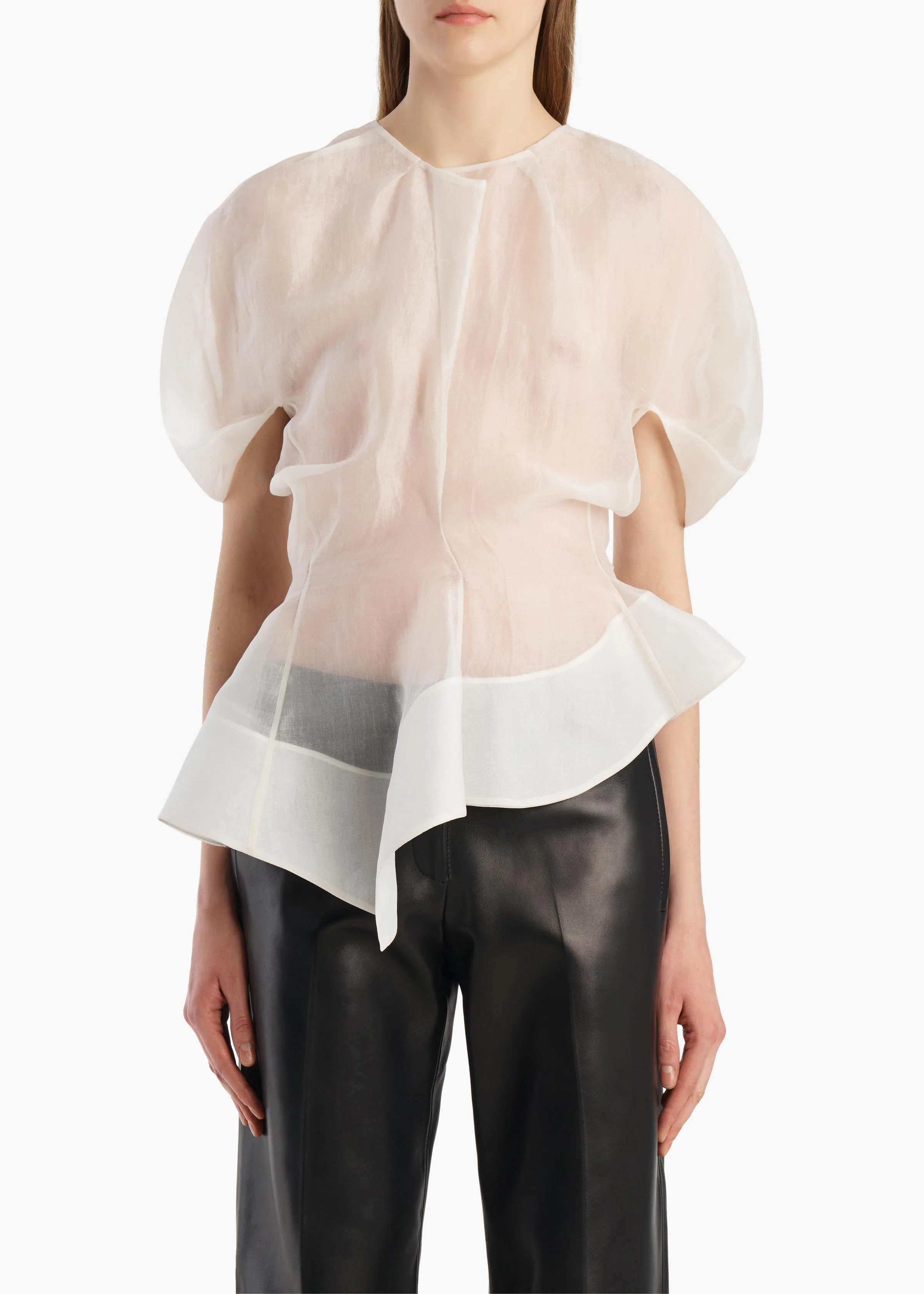 Khaite - Rumi Top in Chalk - Image 3