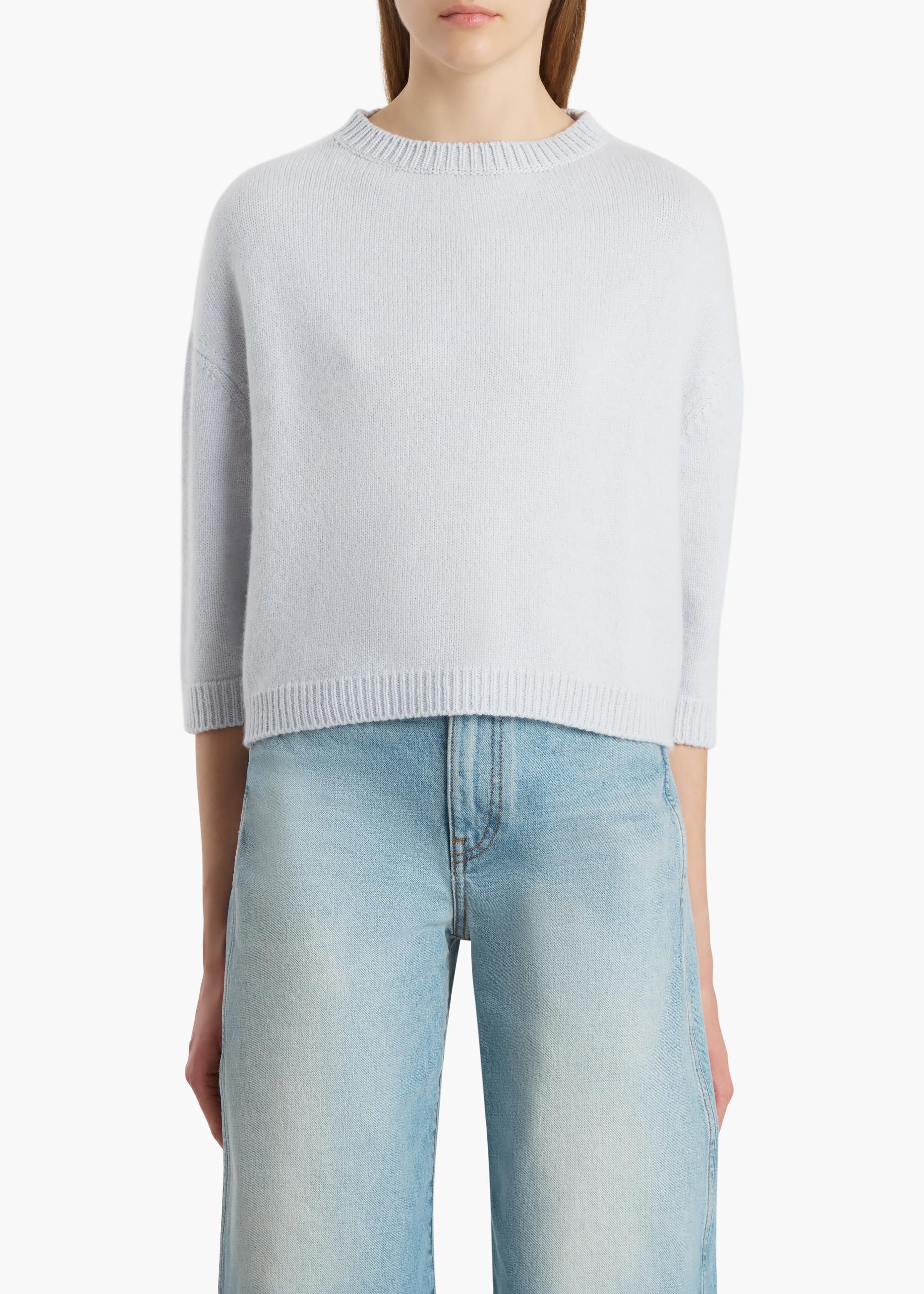 Khaite - Sabina Sweater in Ice Blue - Image 3