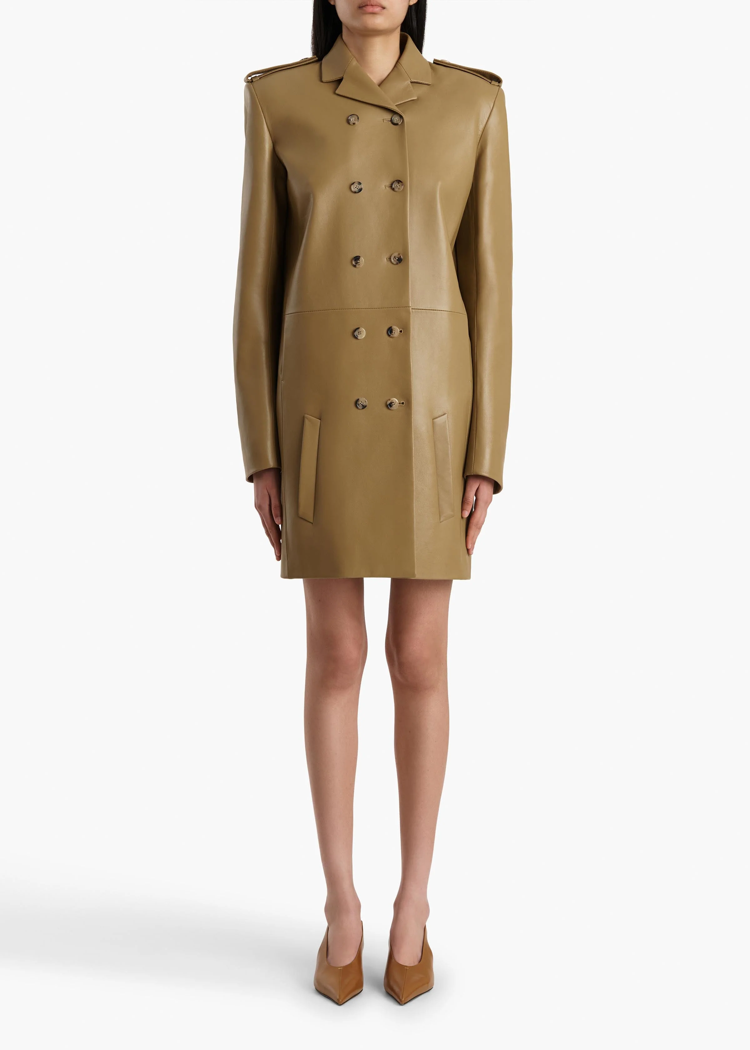 Khaite - Sadra Coat in Golden Ochre - Image 2