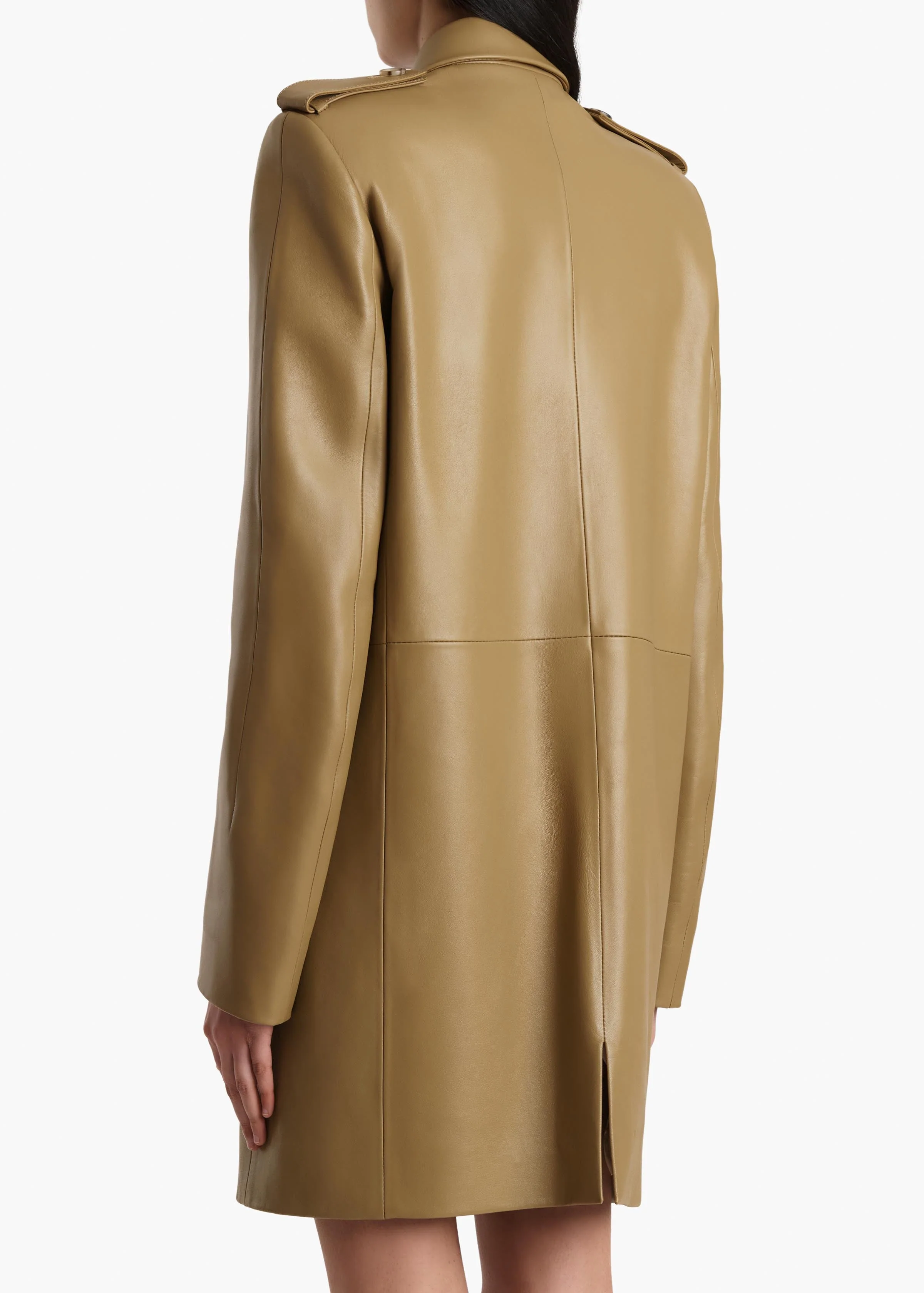 Khaite - Sadra Coat in Golden Ochre - Image 4