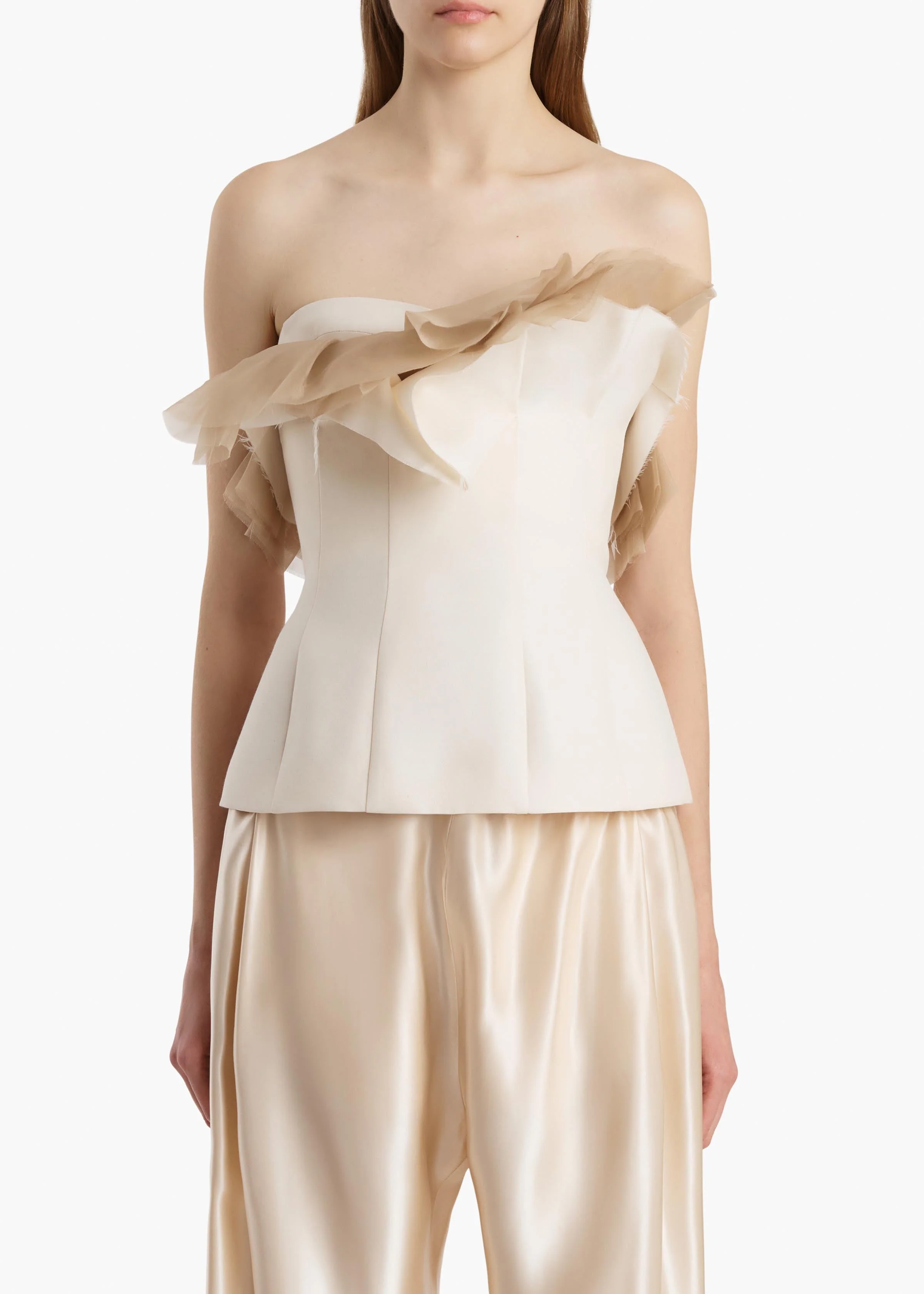 Khaite - Sal Top in Cream - Image 3