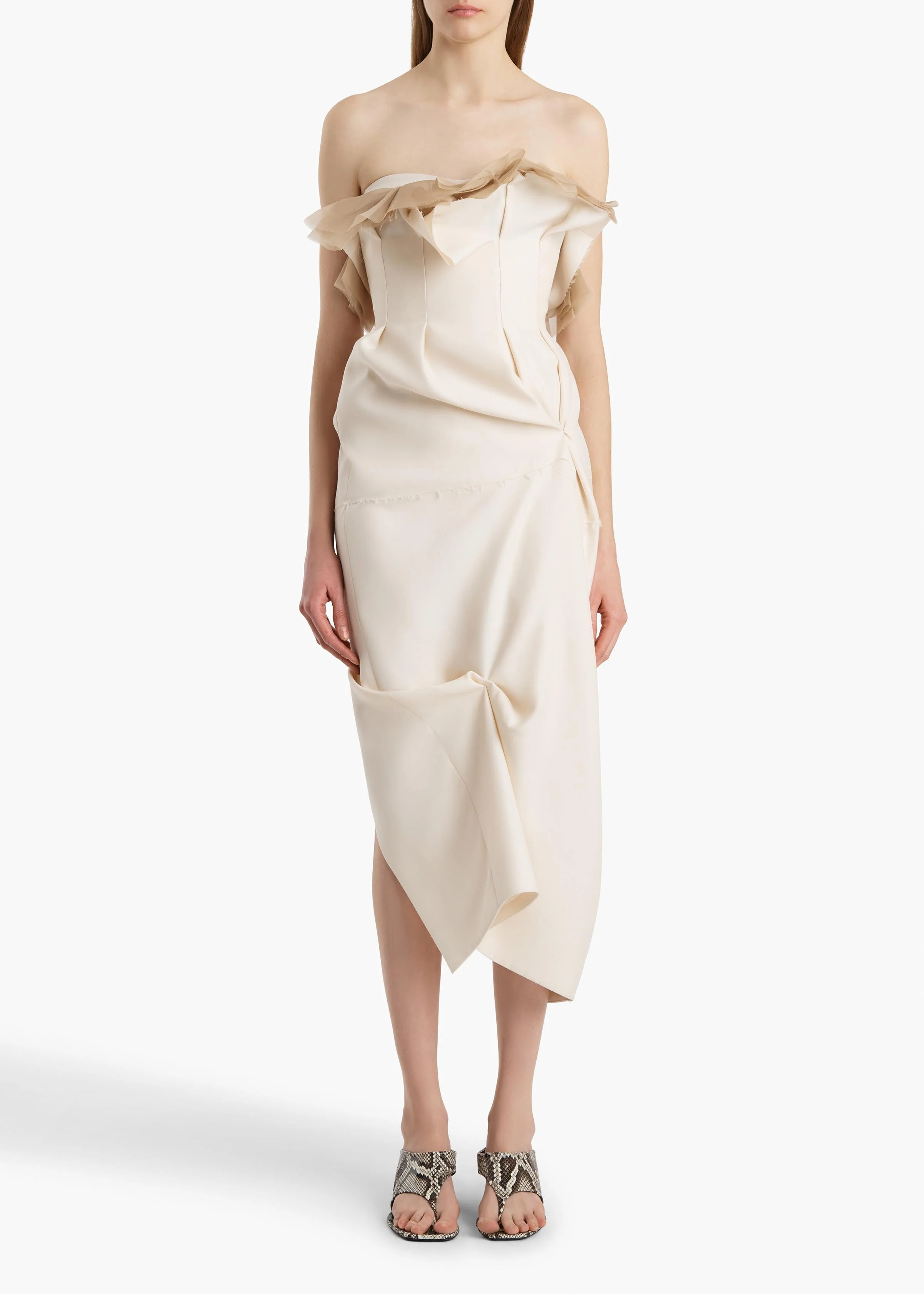 Khaite - Salm Dress in Cream - Image 2