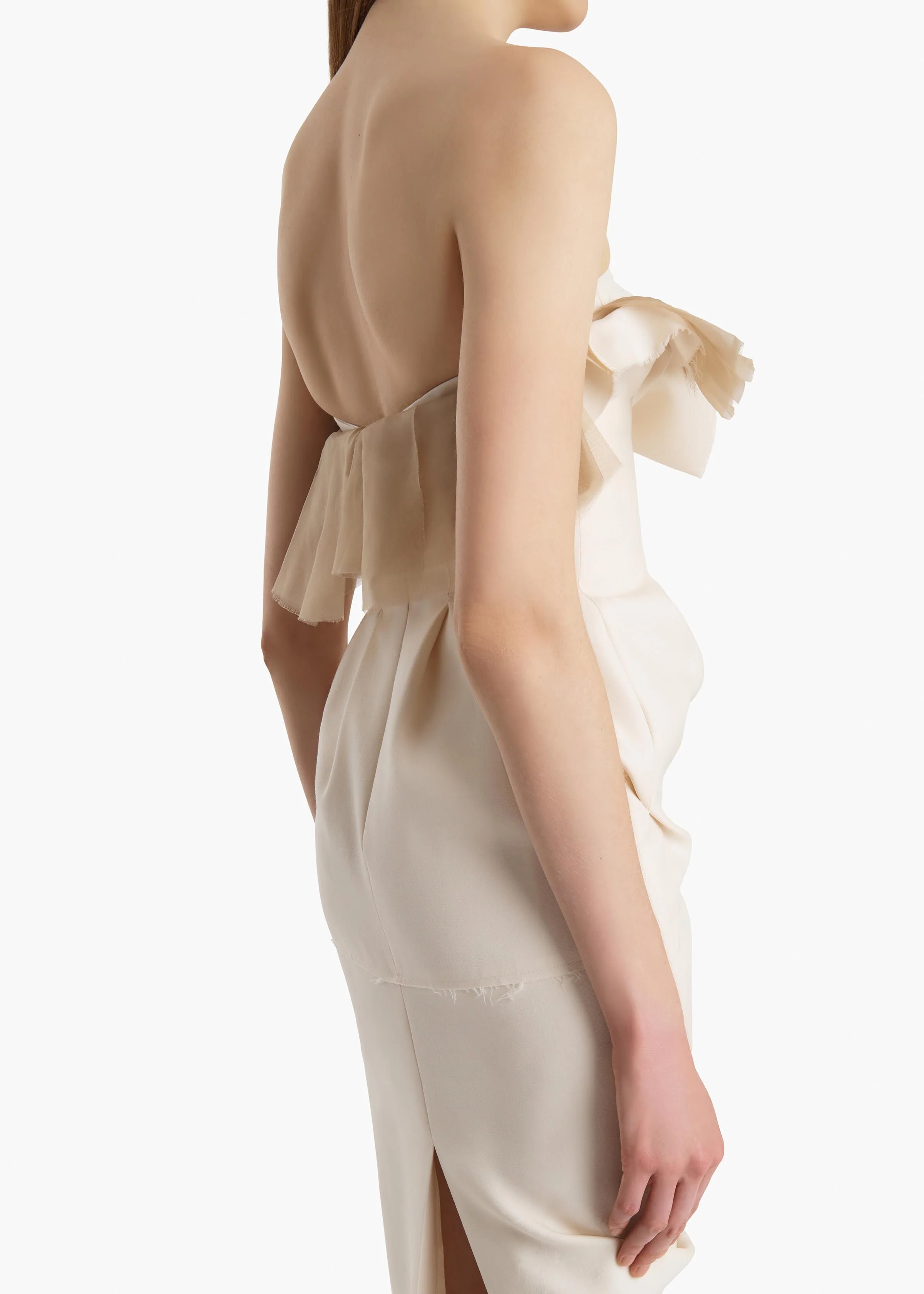 Khaite - Salm Dress in Cream - Image 5