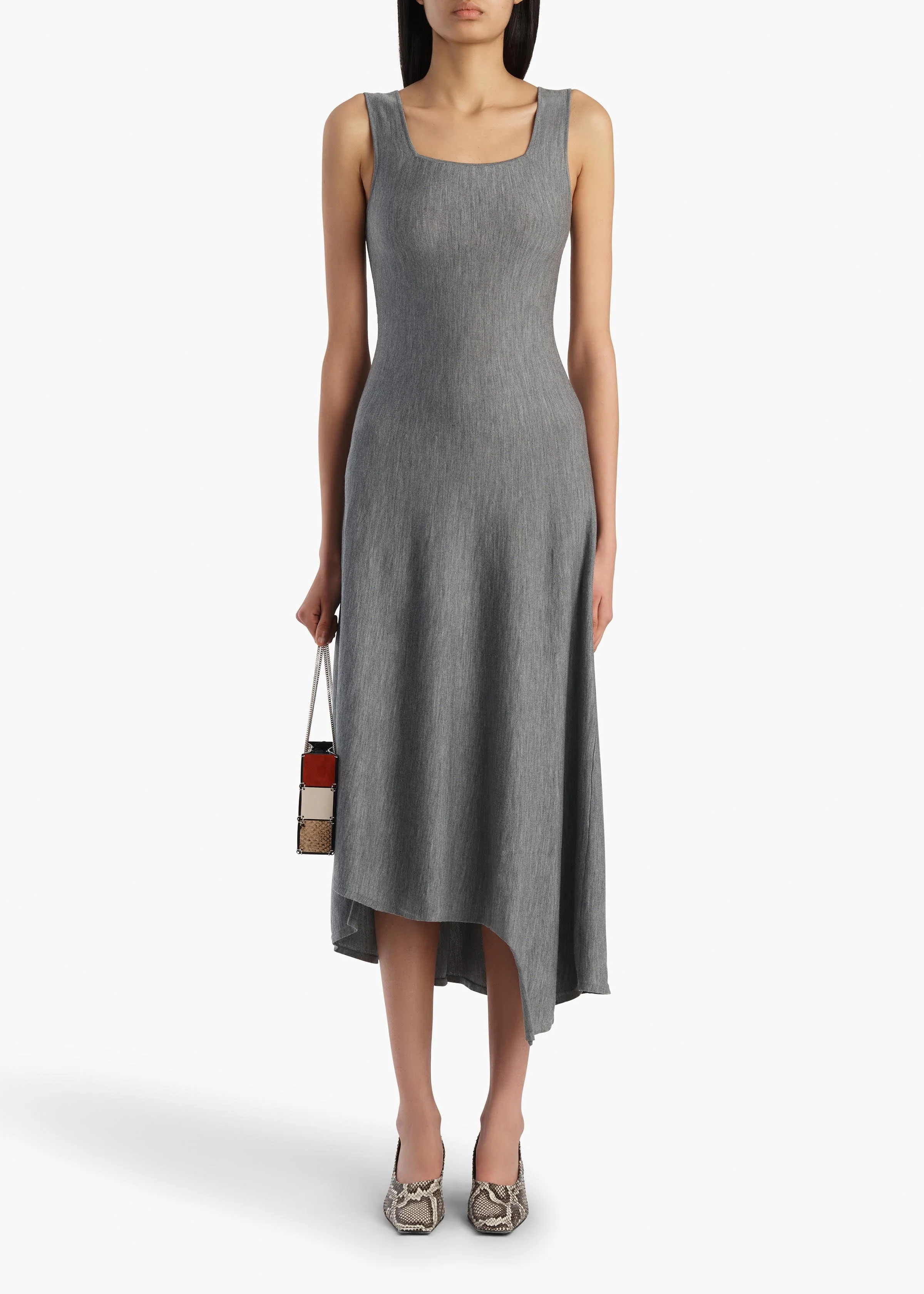 Khaite - Seberg Dress in Sterling - Image 2