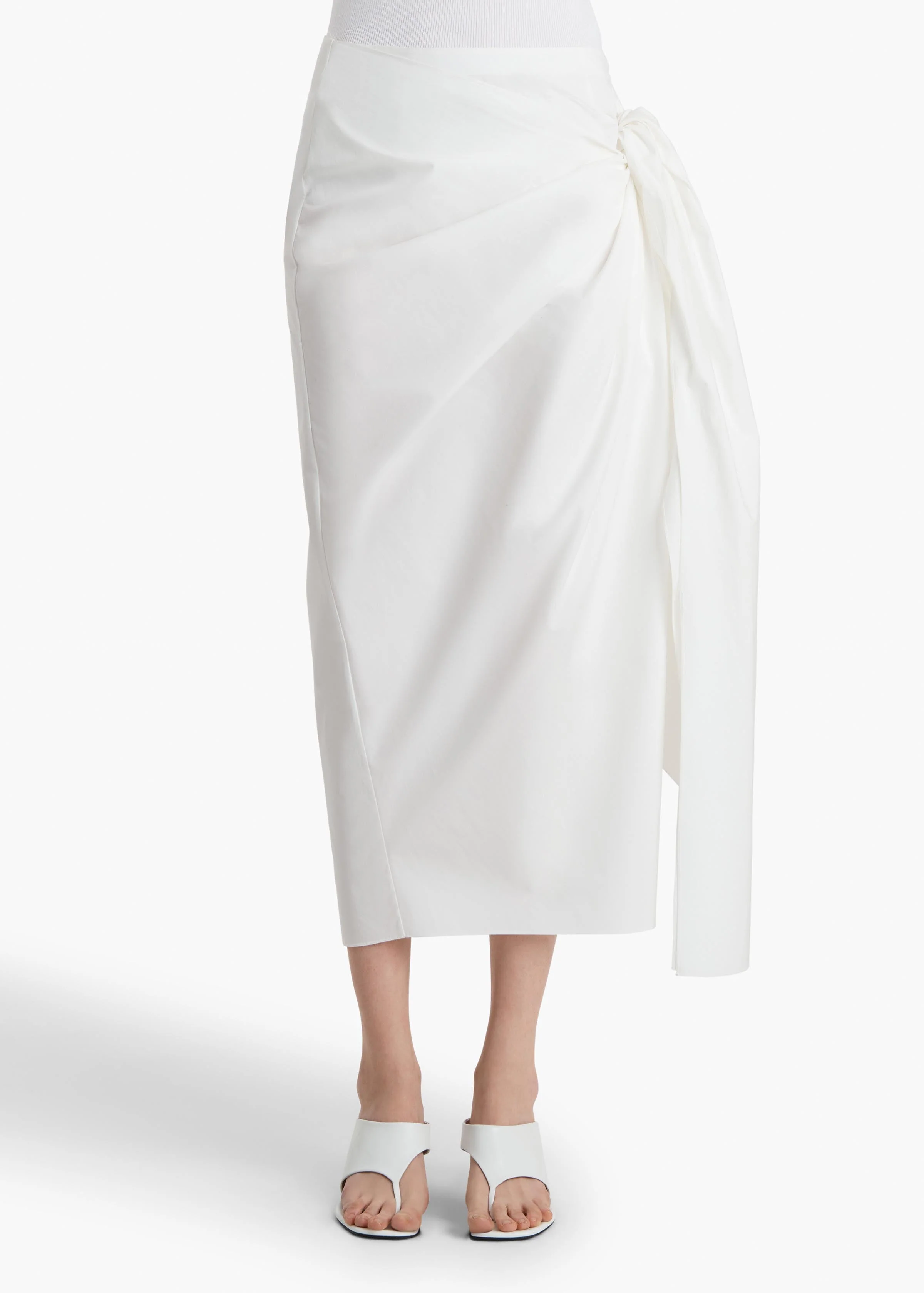Khaite - Shay Skirt in Chalk - Image 3