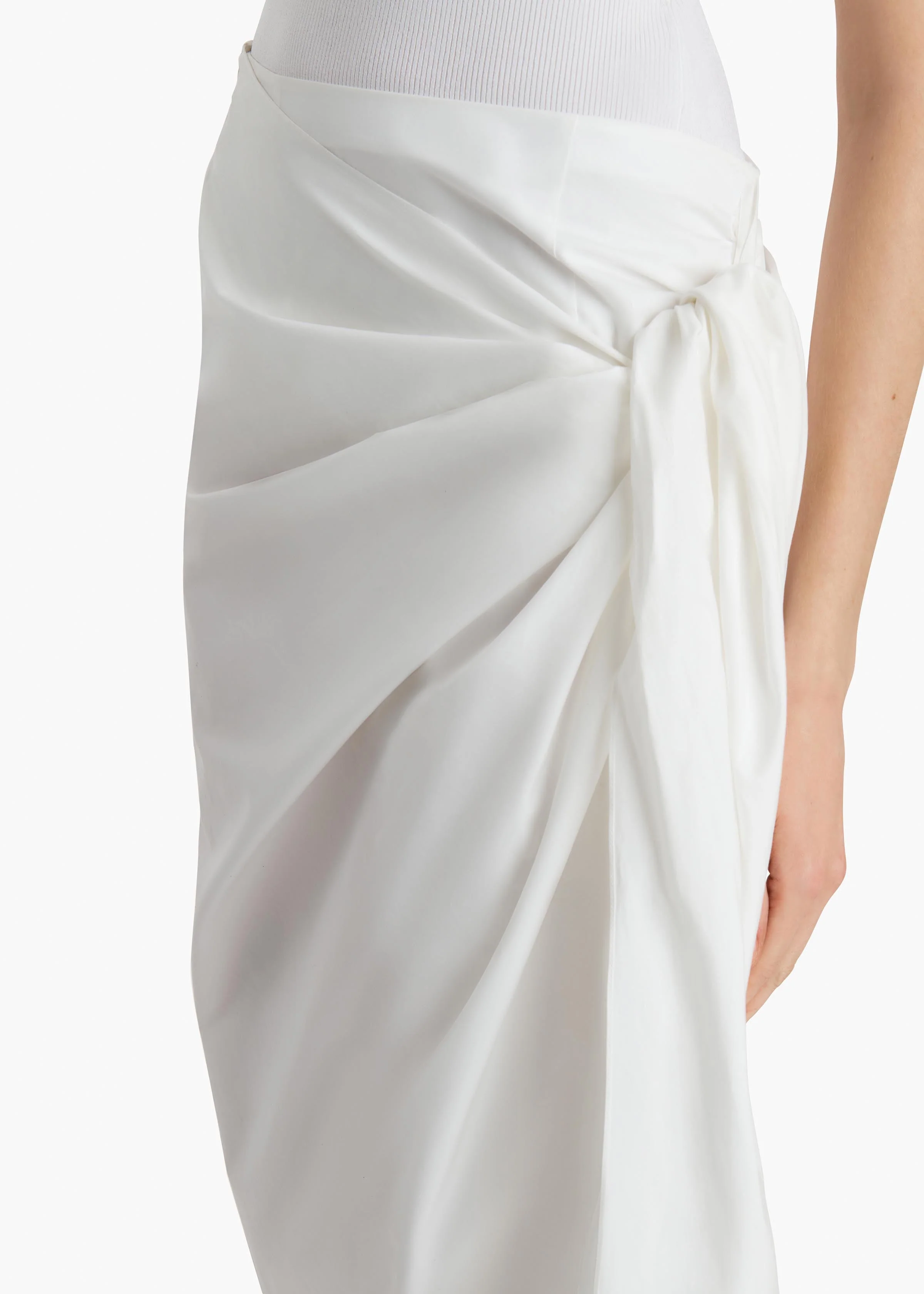 Khaite - Shay Skirt in Chalk - Image 5