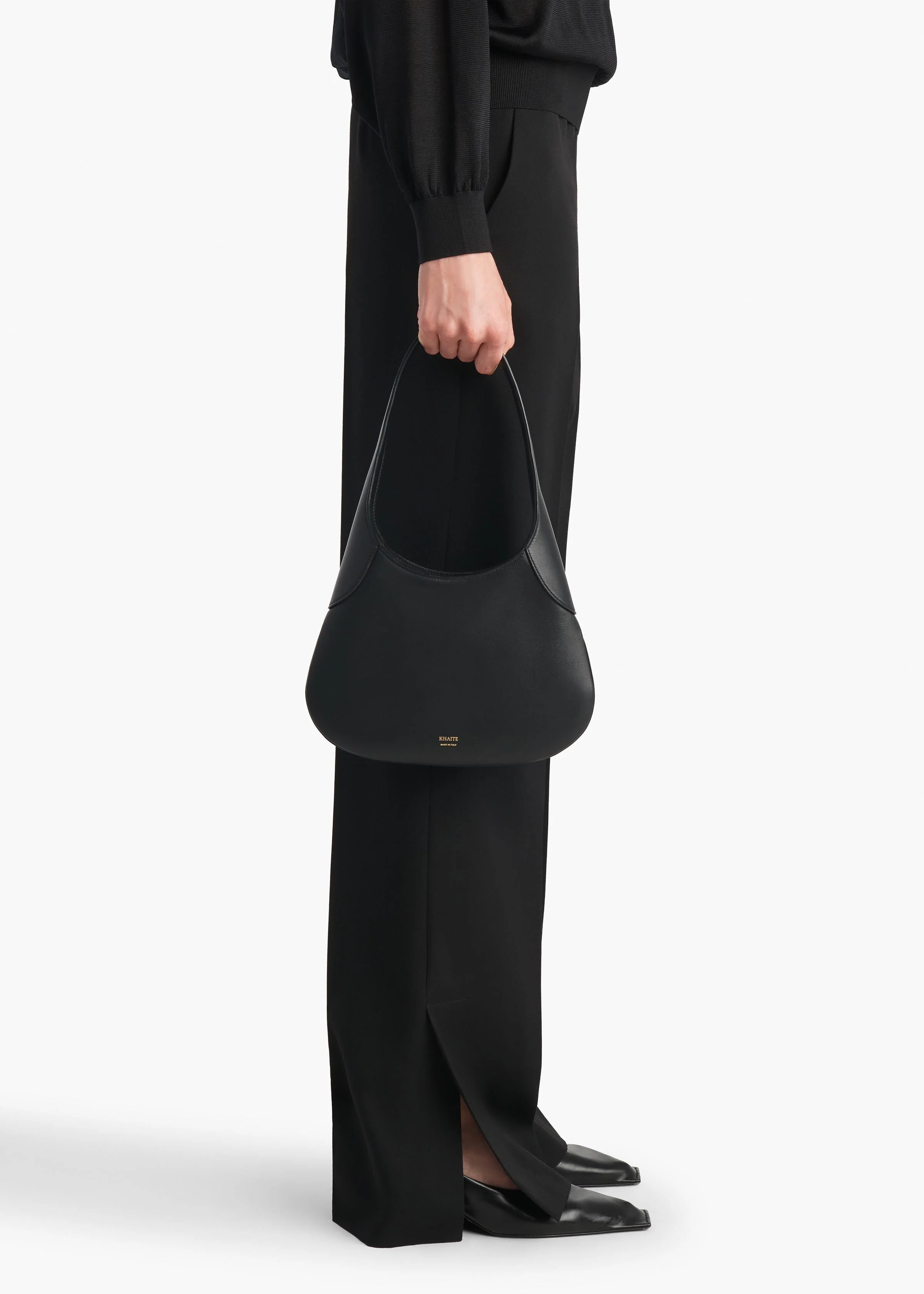 Khaite - Small Joan Hobo in Black - Image 5