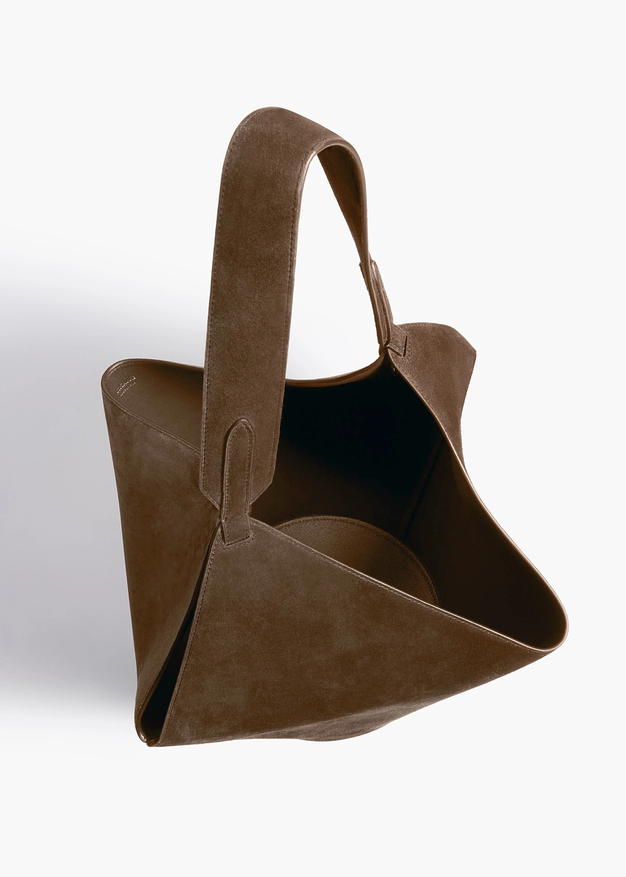 Khaite - Small Lotus Tote in Cedar Suede - Image 3