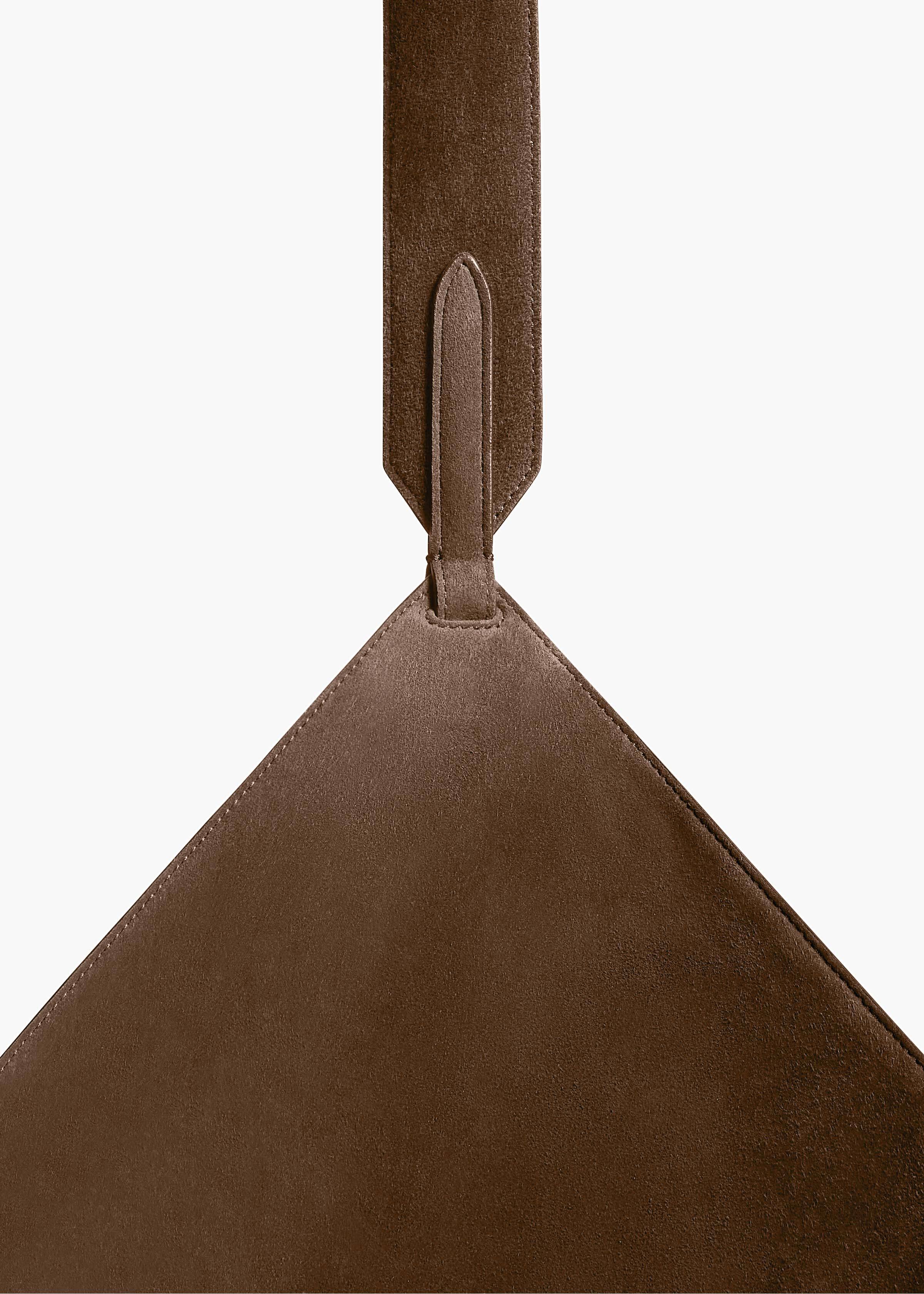 Khaite - Small Lotus Tote in Cedar Suede - Image 4