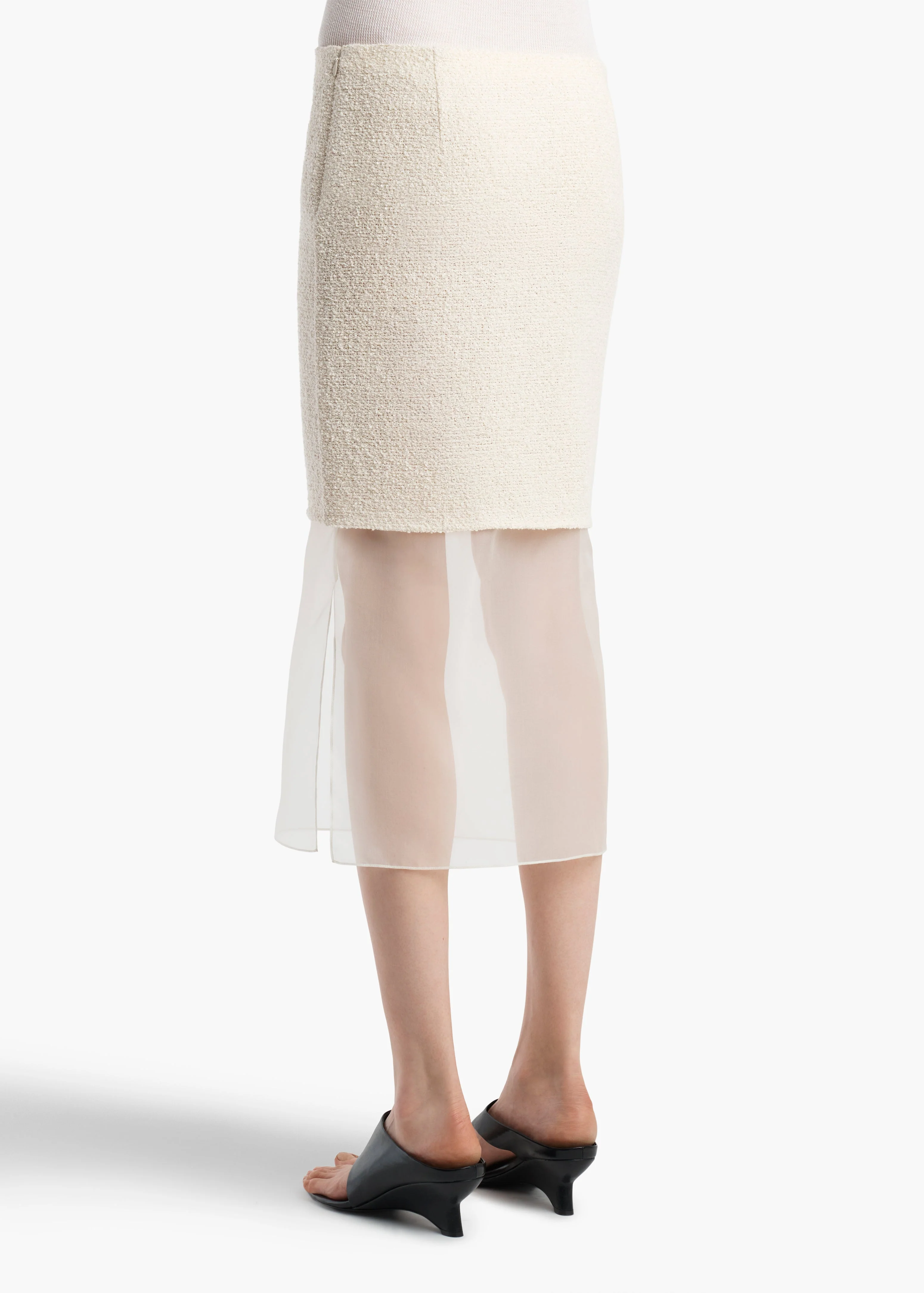 Khaite - Sybil Skirt in Natural - Image 4