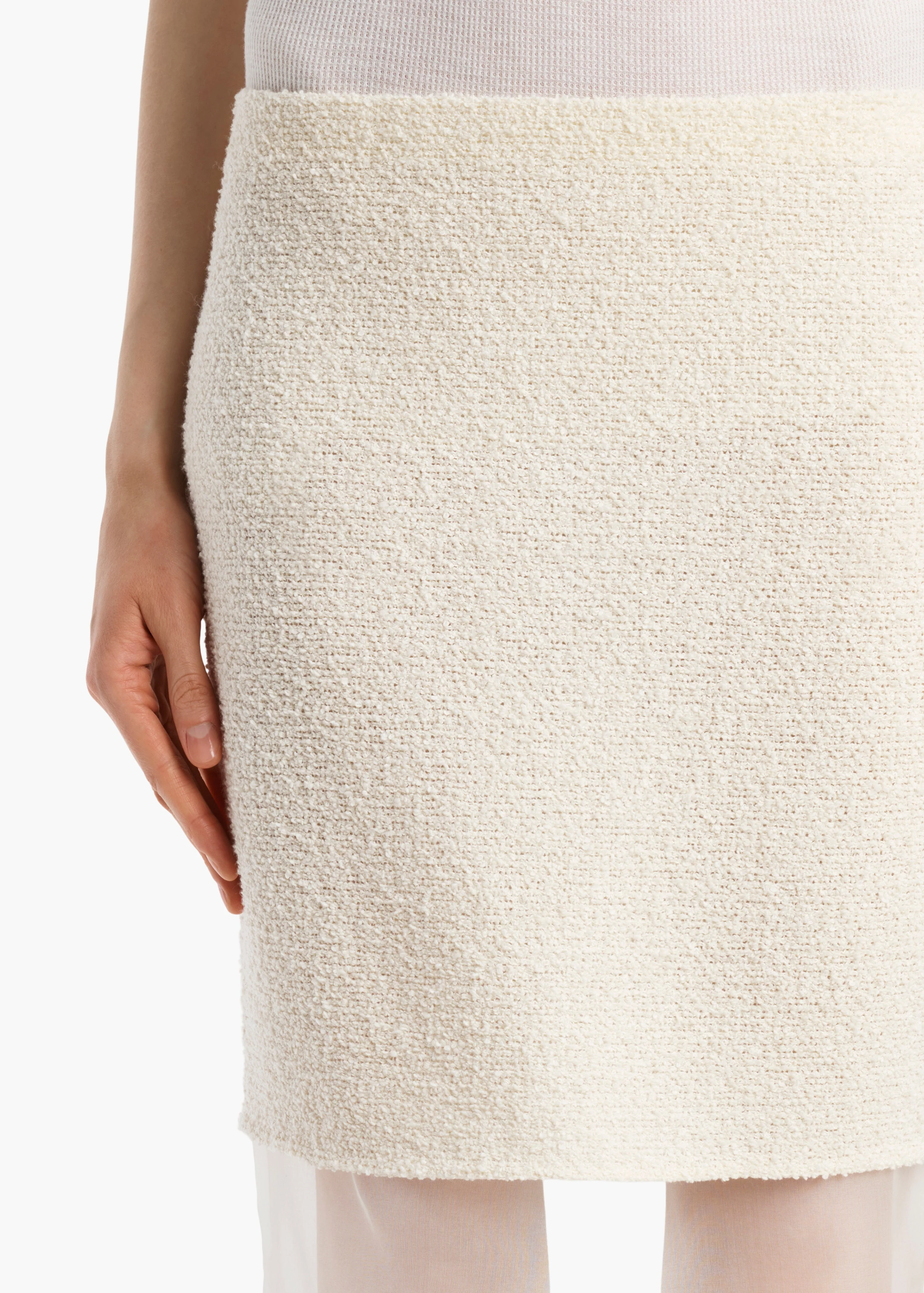 Khaite - Sybil Skirt in Natural - Image 5