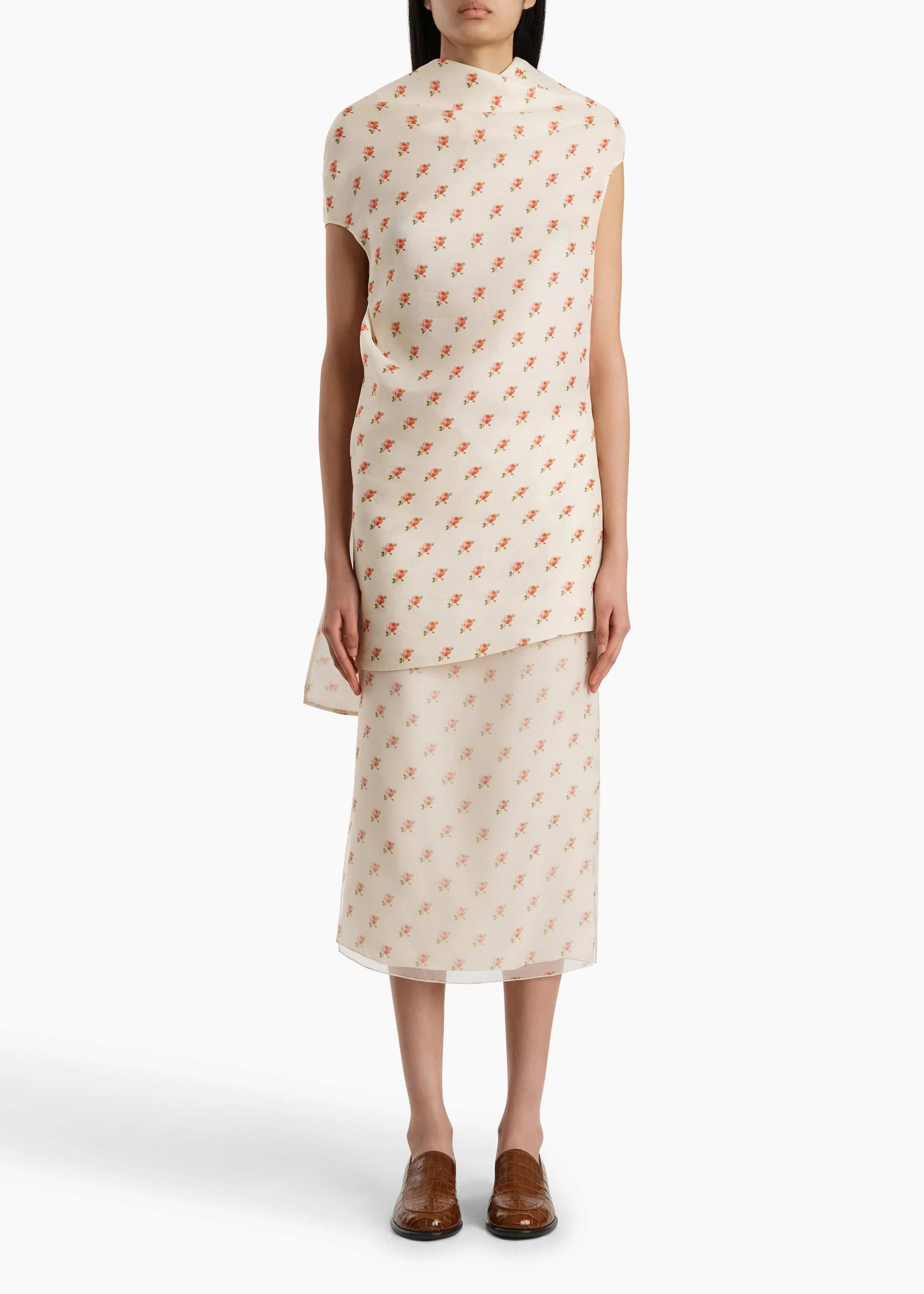 Khaite - Syndi Skirt in Soft Pink - Image 2
