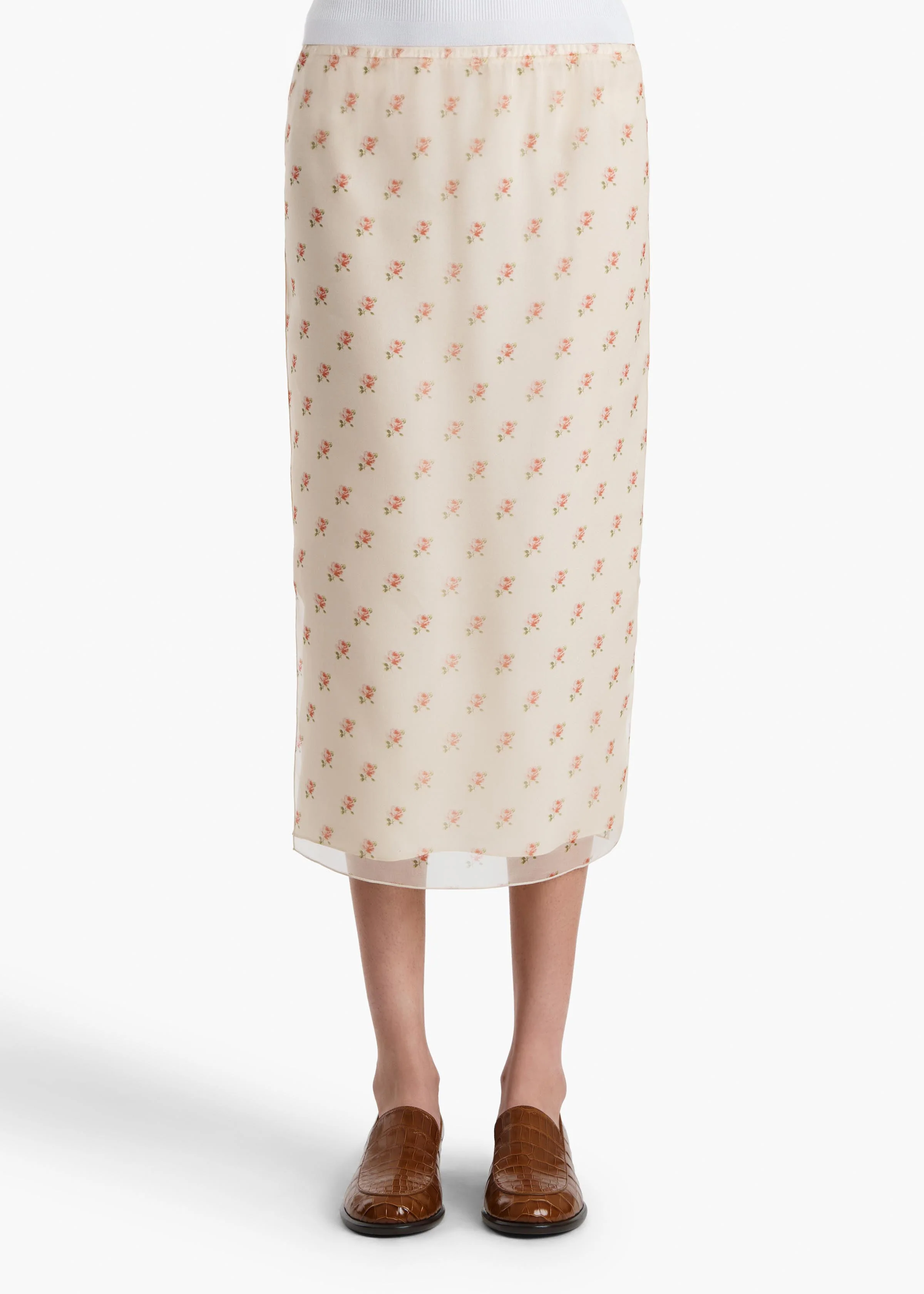 Khaite - Syndi Skirt in Soft Pink - Image 3