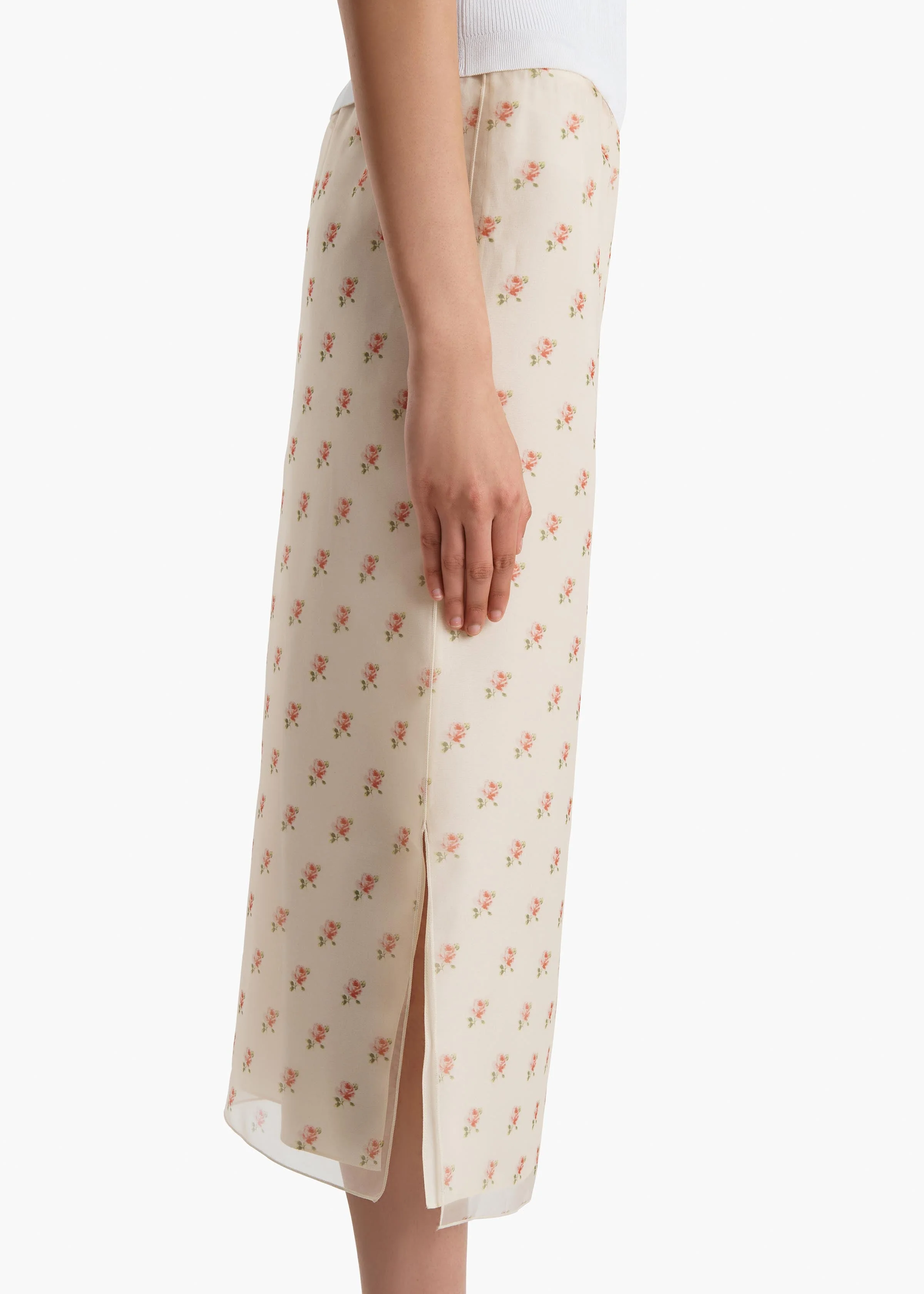 Khaite - Syndi Skirt in Soft Pink - Image 6