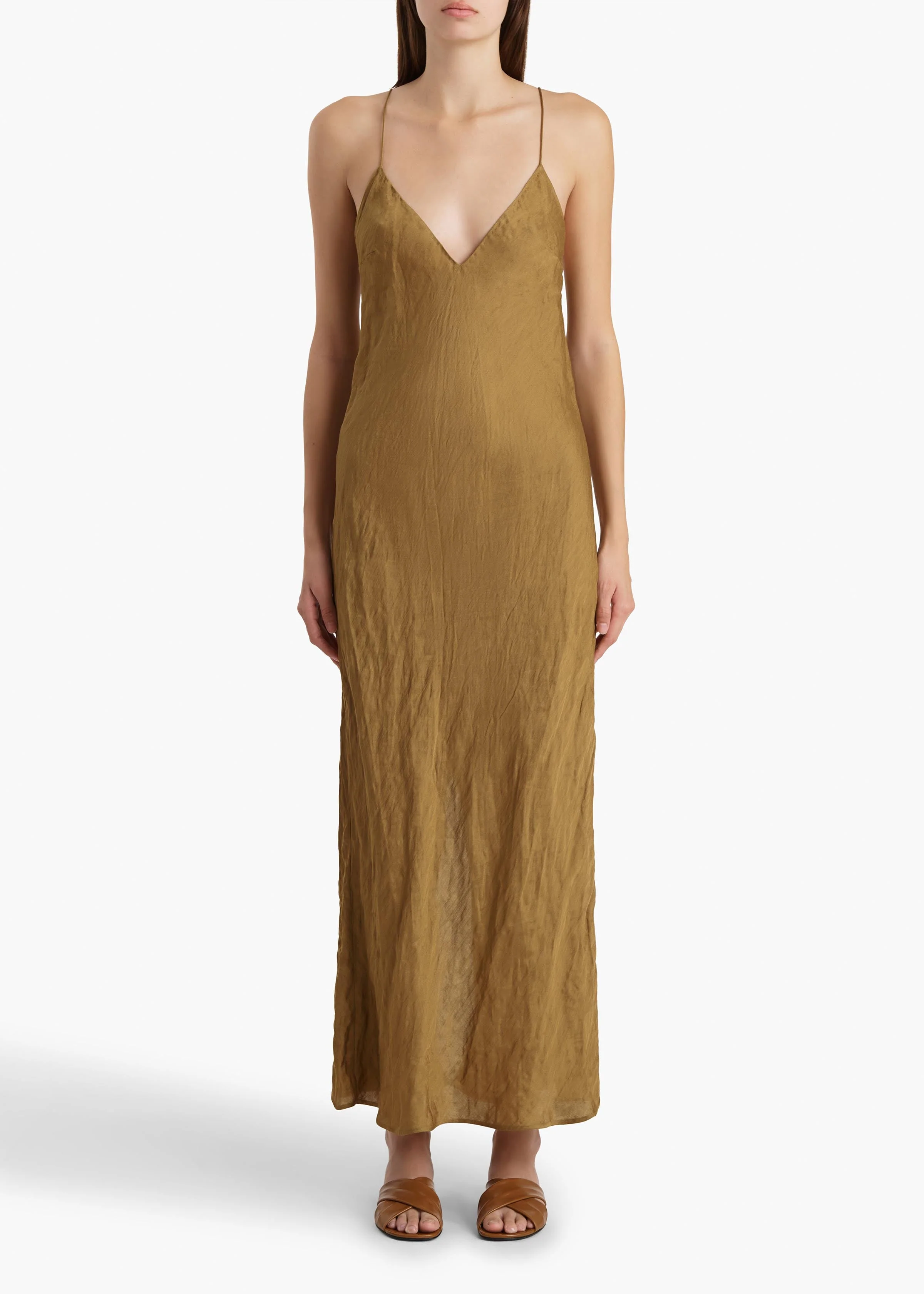 Khaite - Taja Dress in Golden Ochre - Image 2