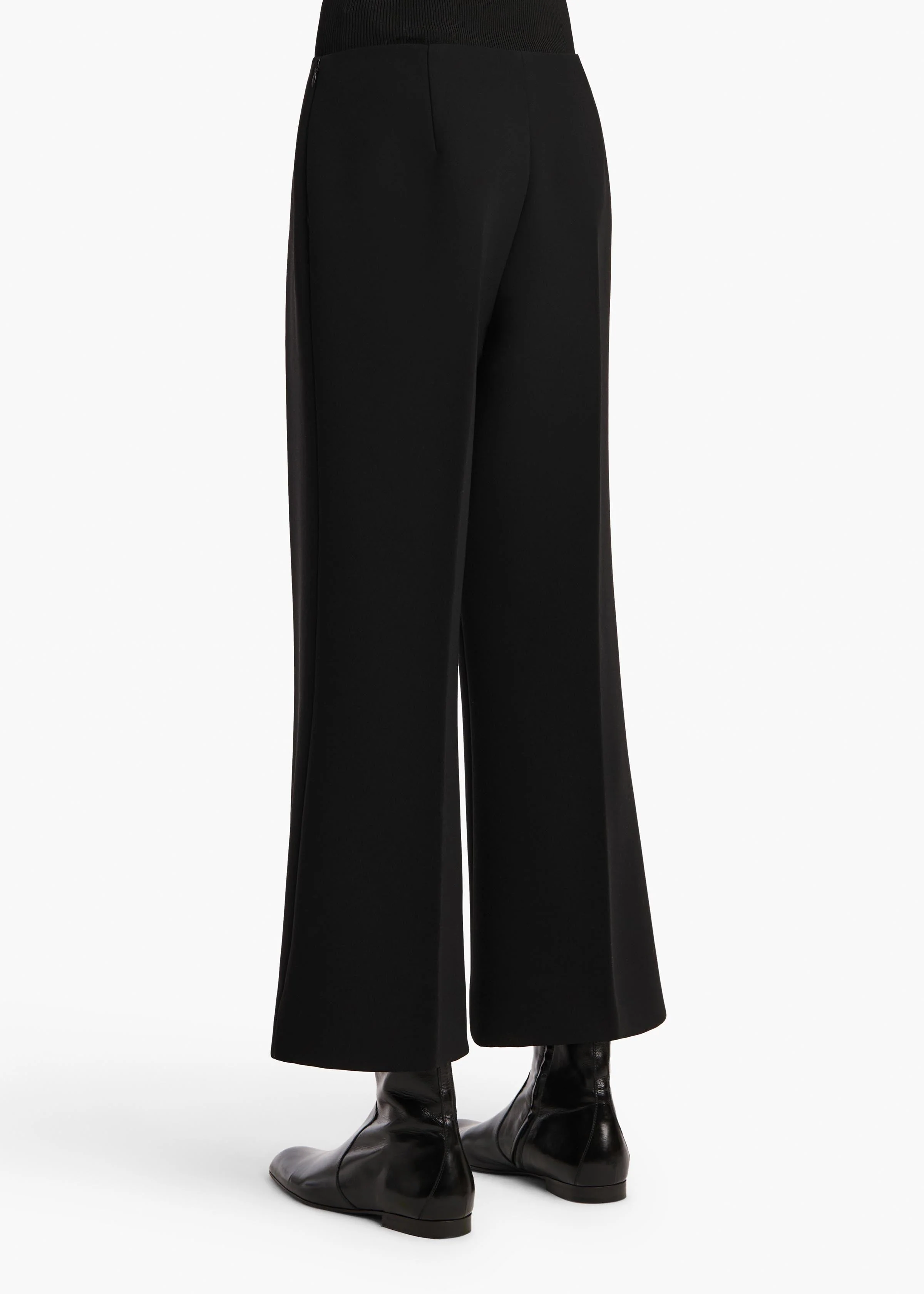 Khaite - Walter Pant in Black Crepe - Image 4