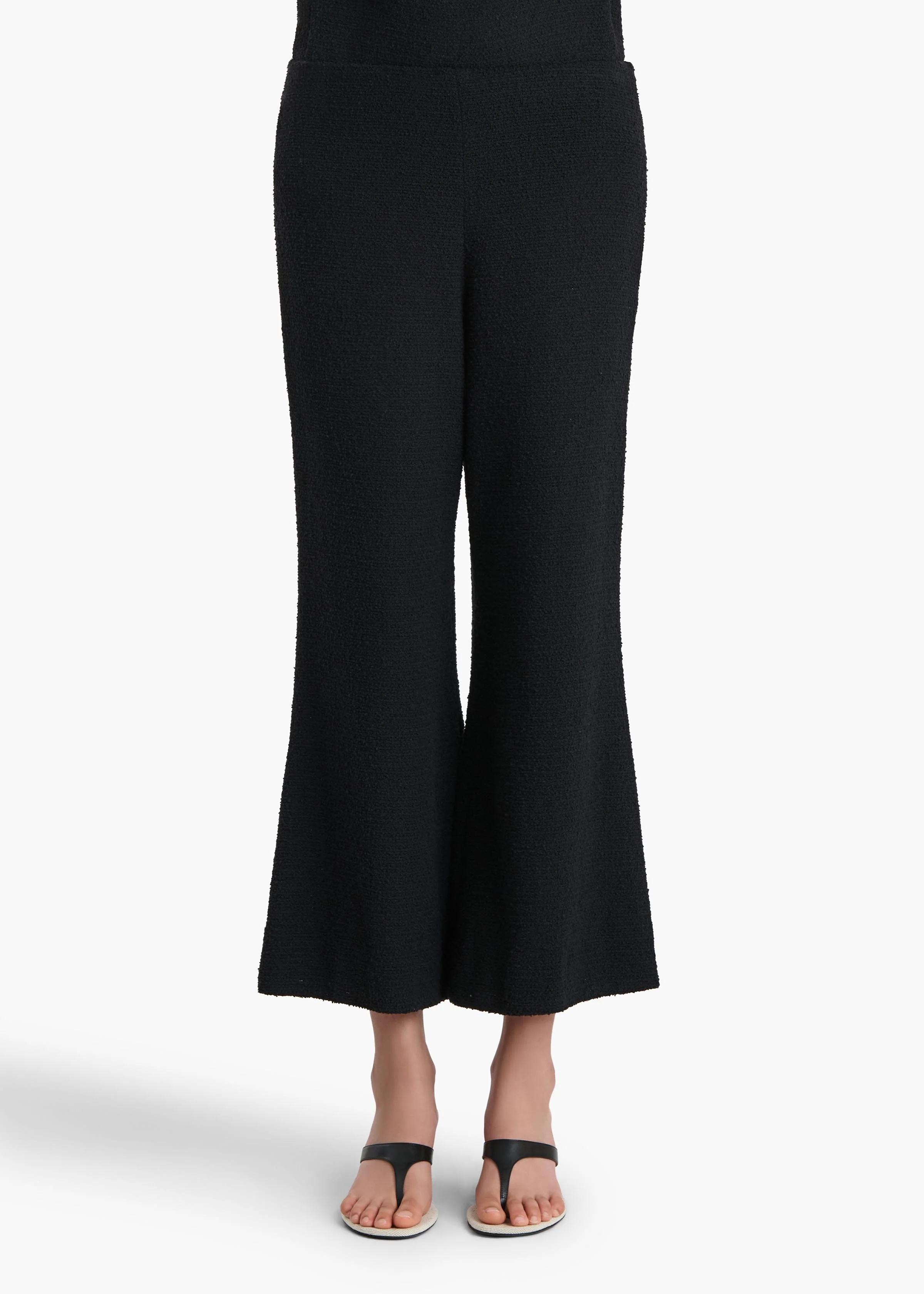Khaite - Walter Pant in Black Textured Giro Inglese - Image 3