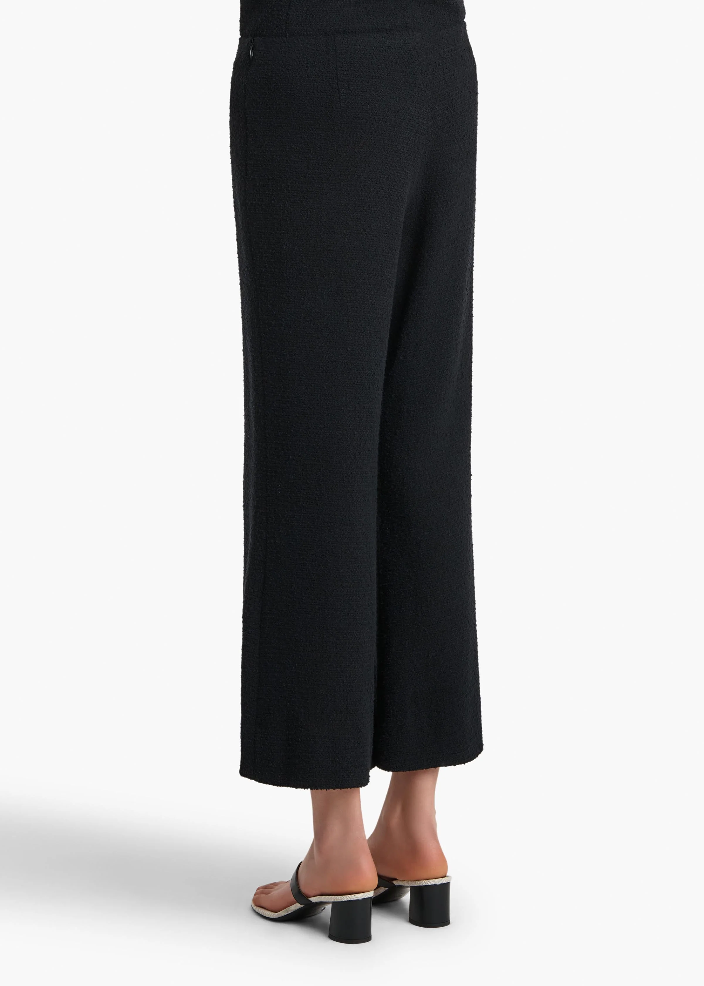 Khaite - Walter Pant in Black Textured Giro Inglese - Image 4