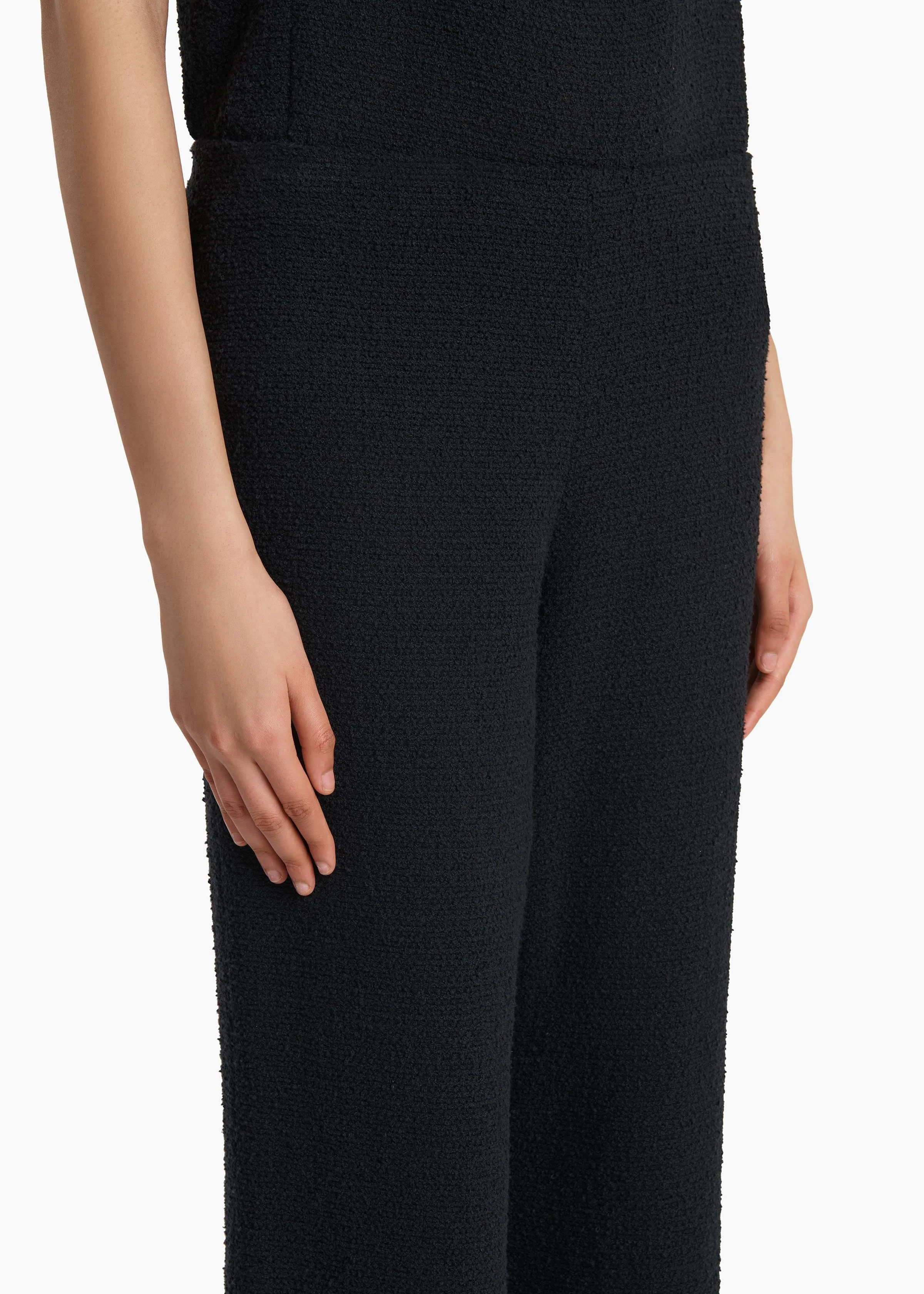Khaite - Walter Pant in Black Textured Giro Inglese - Image 5