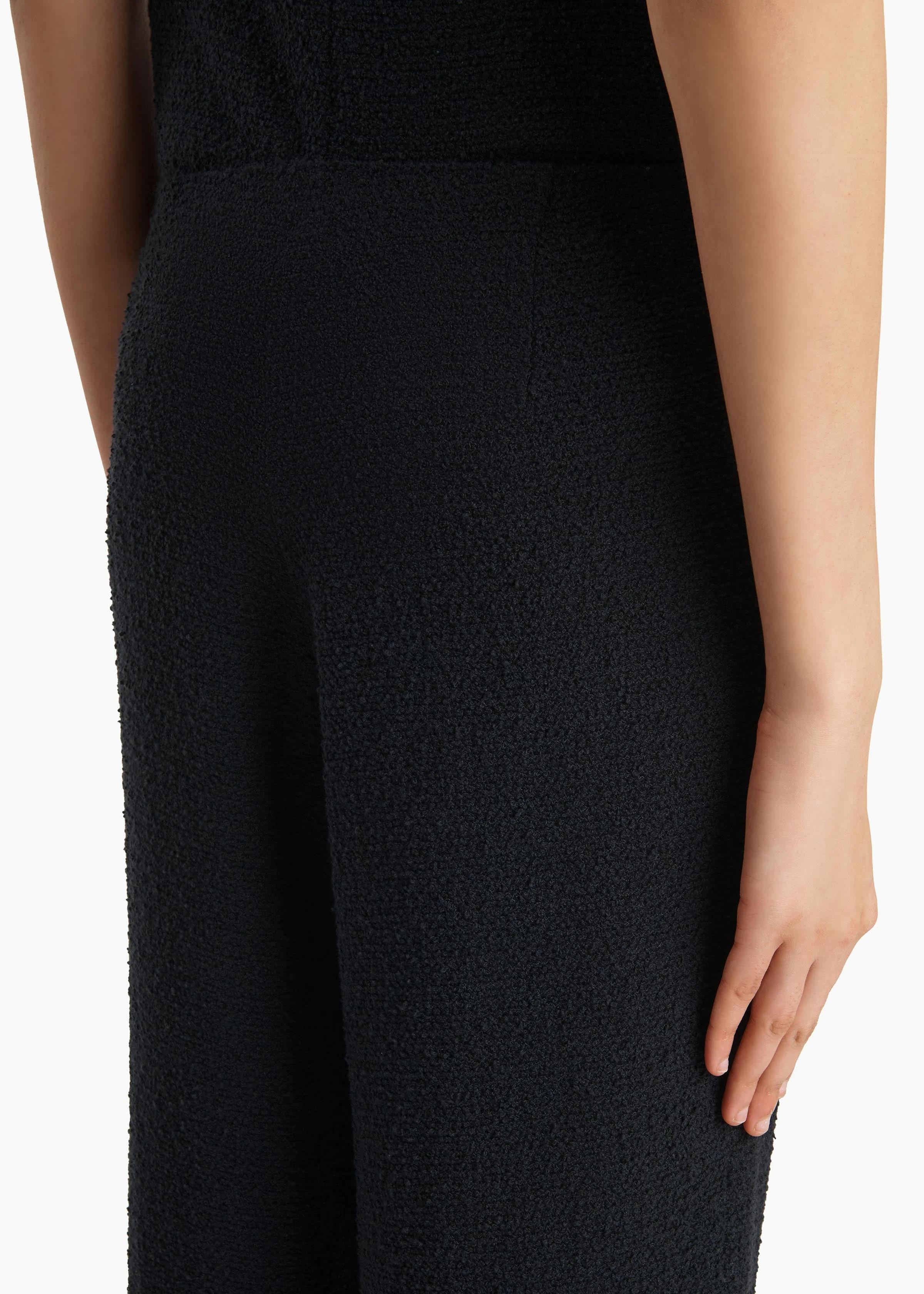 Khaite - Walter Pant in Black Textured Giro Inglese - Image 6