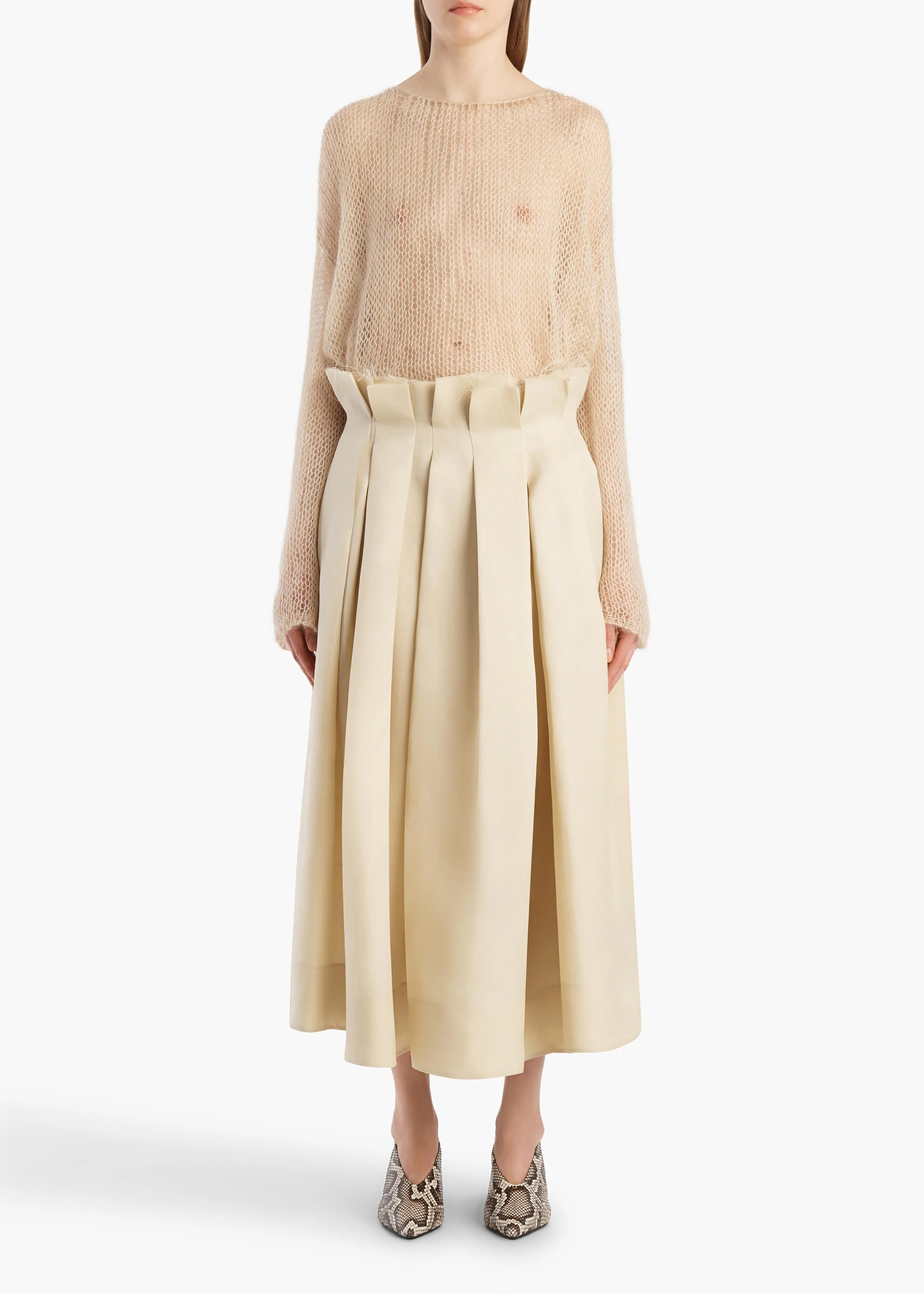 Khaite - Wendy Sweater in Light Beige - Image 2