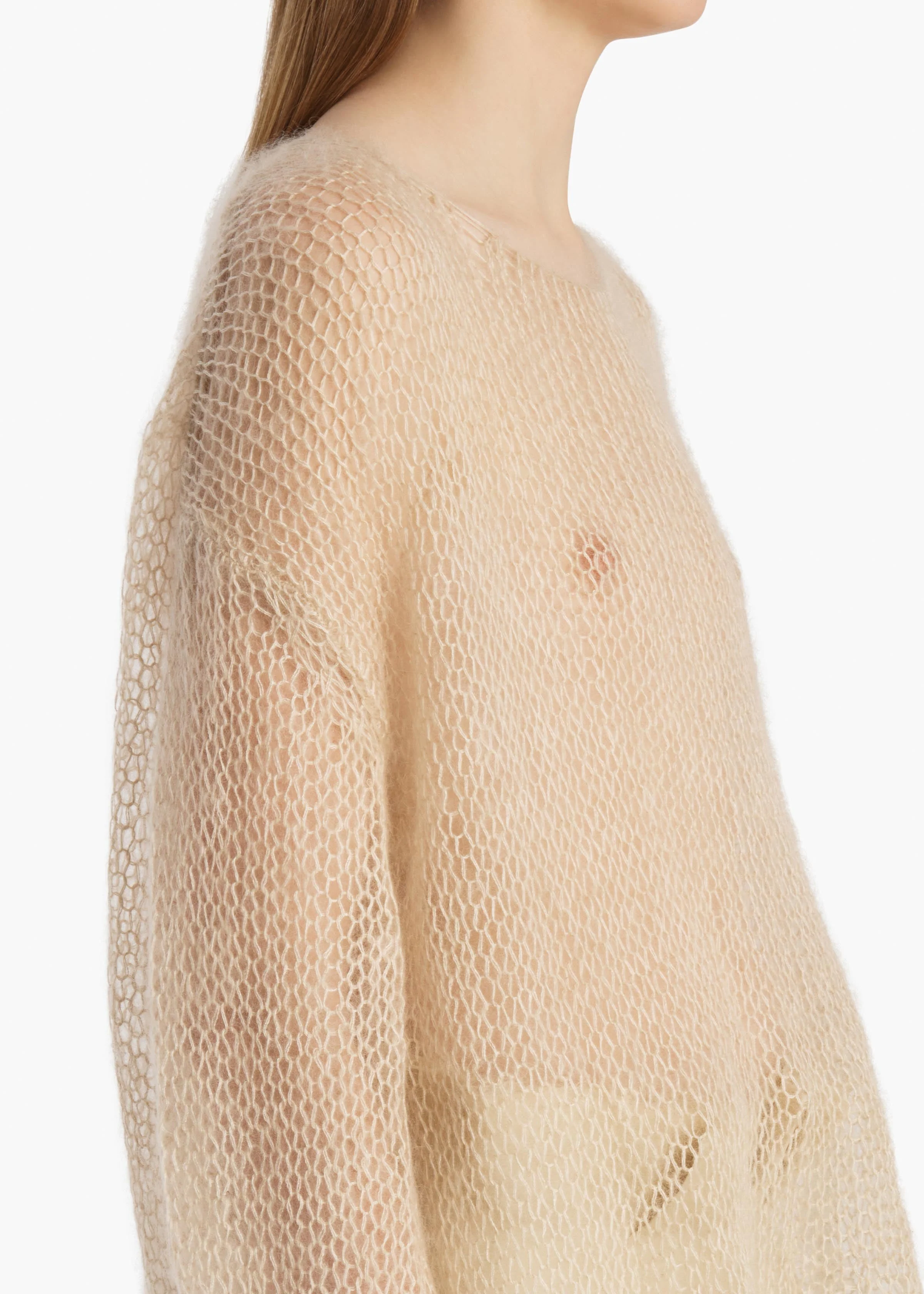 Khaite - Wendy Sweater in Light Beige - Image 5