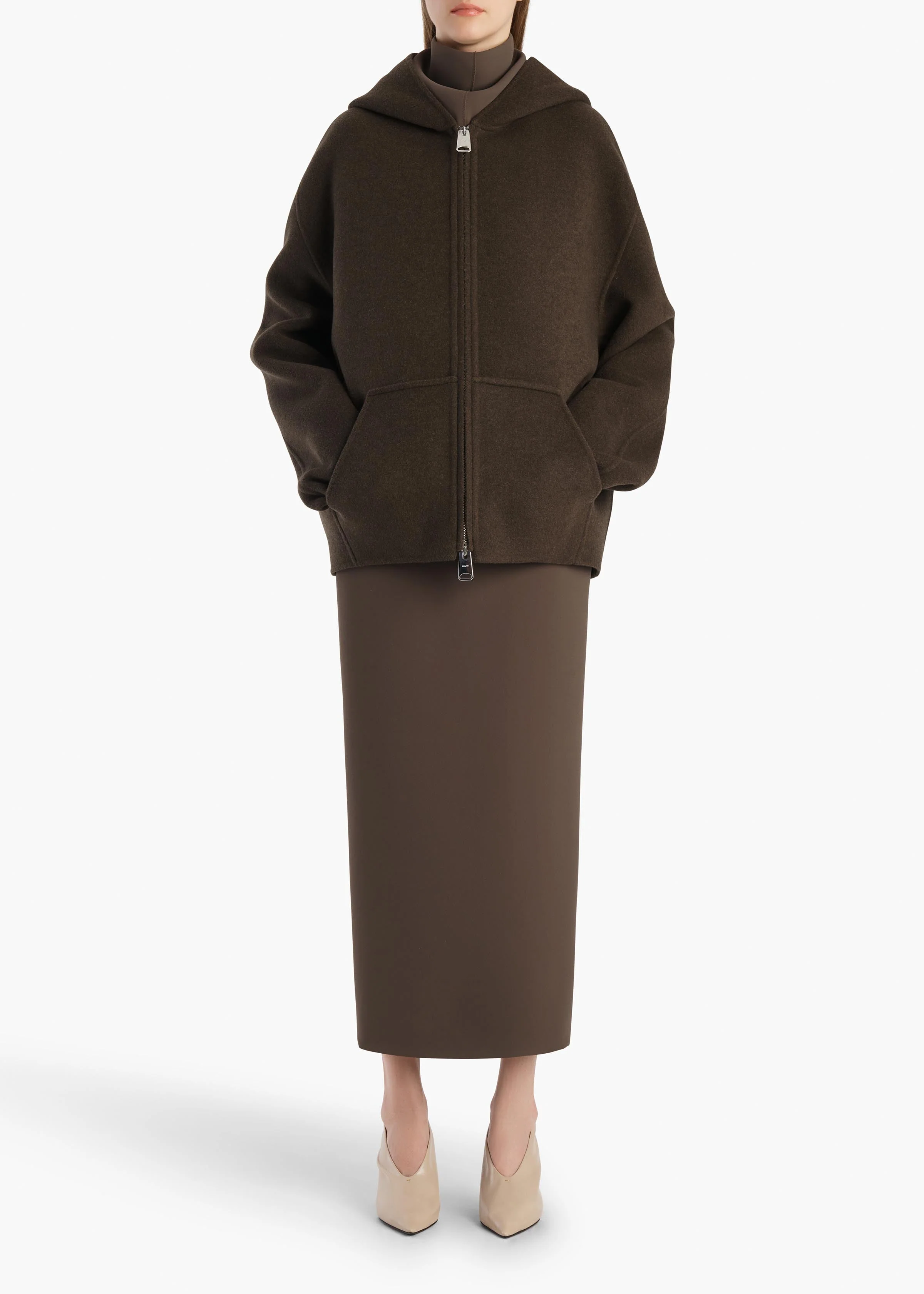Khaite - Winton Skirt in Clove - Image 2