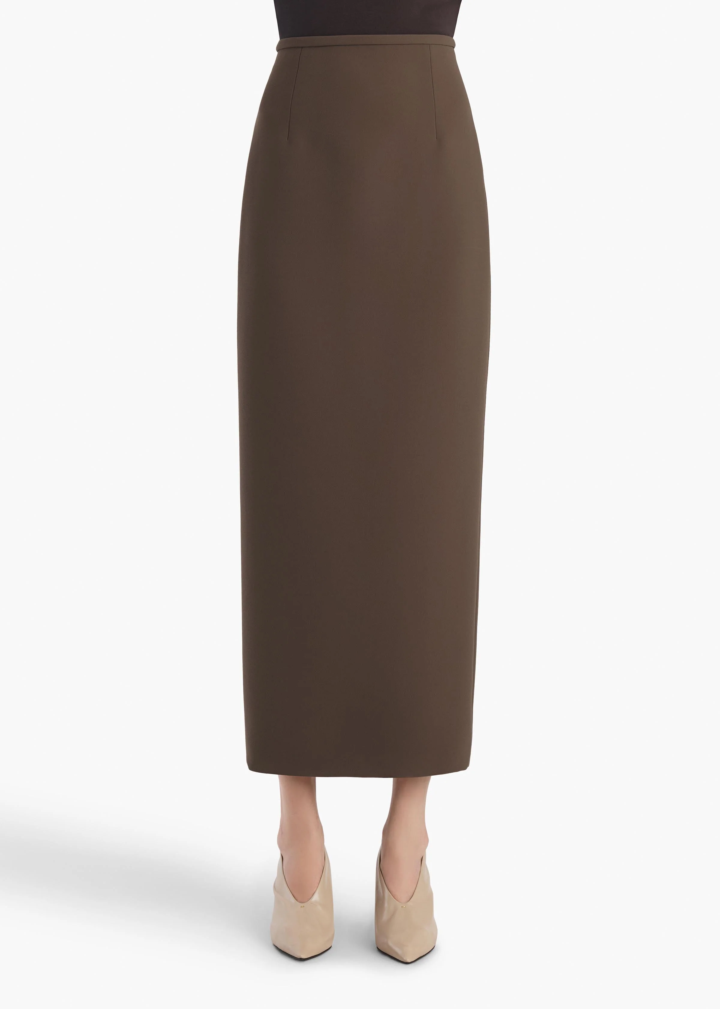 Khaite - Winton Skirt in Clove - Image 3