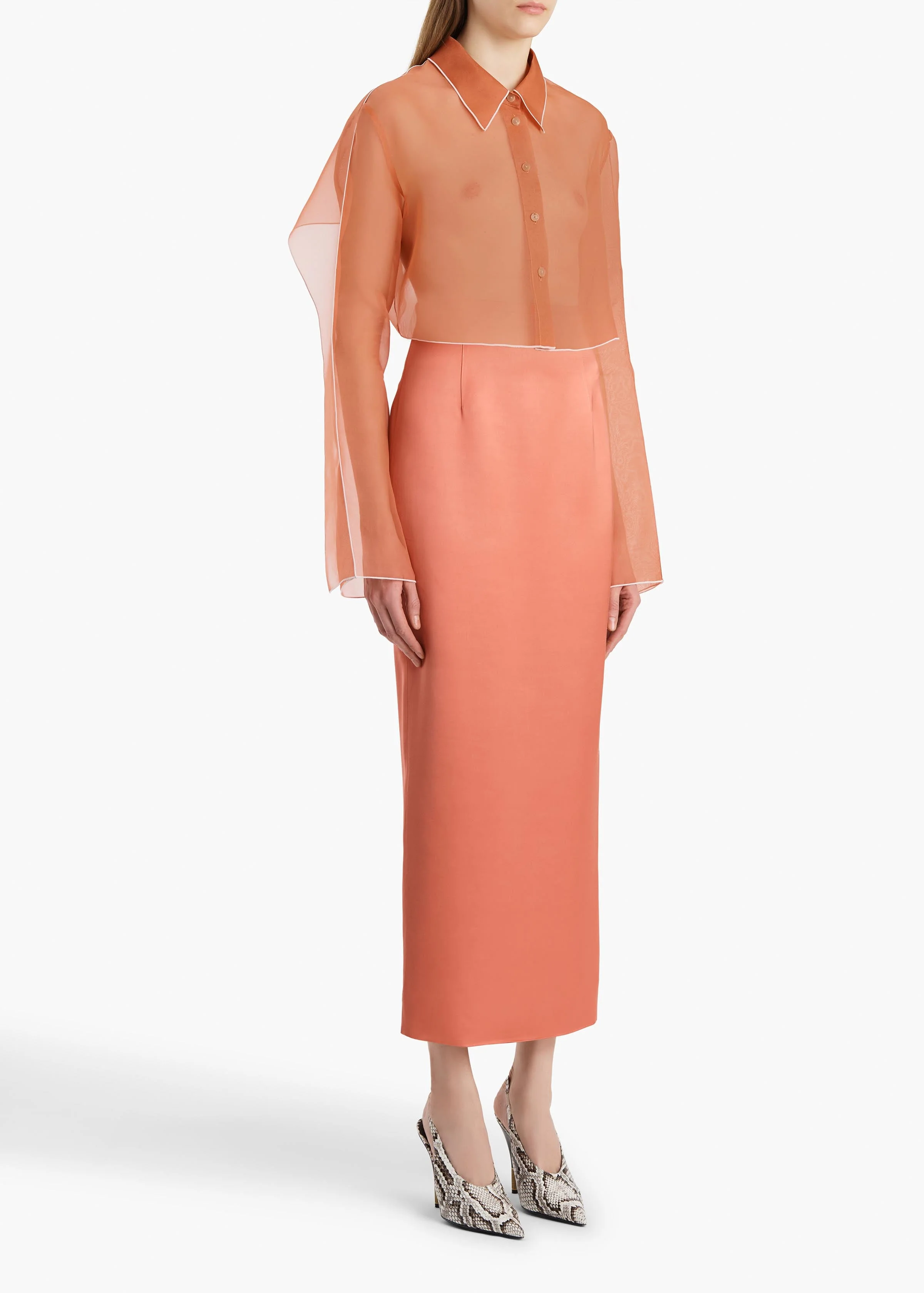 Khaite - Winton Skirt in Dahlia - Image 2