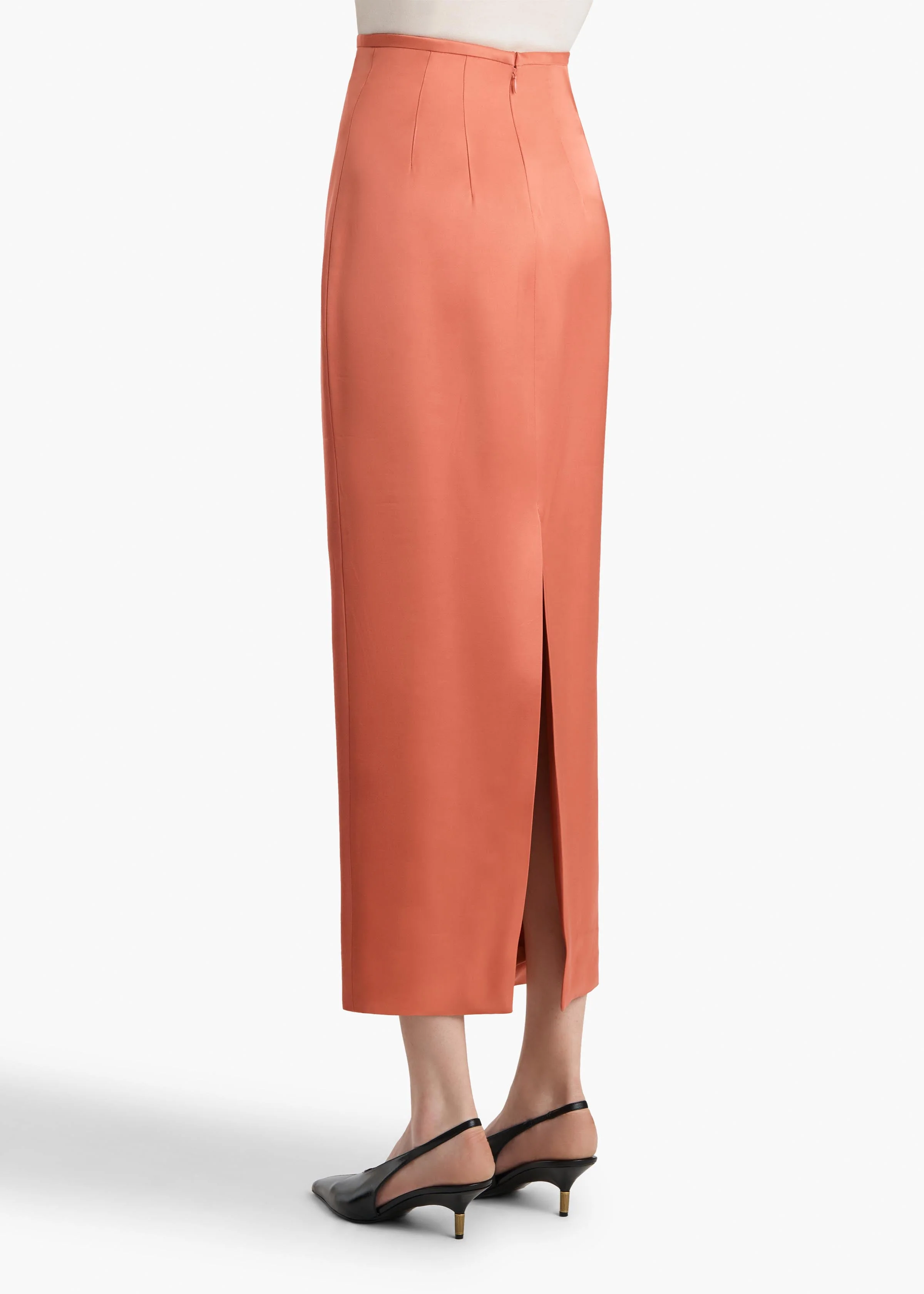 Khaite - Winton Skirt in Dahlia - Image 4