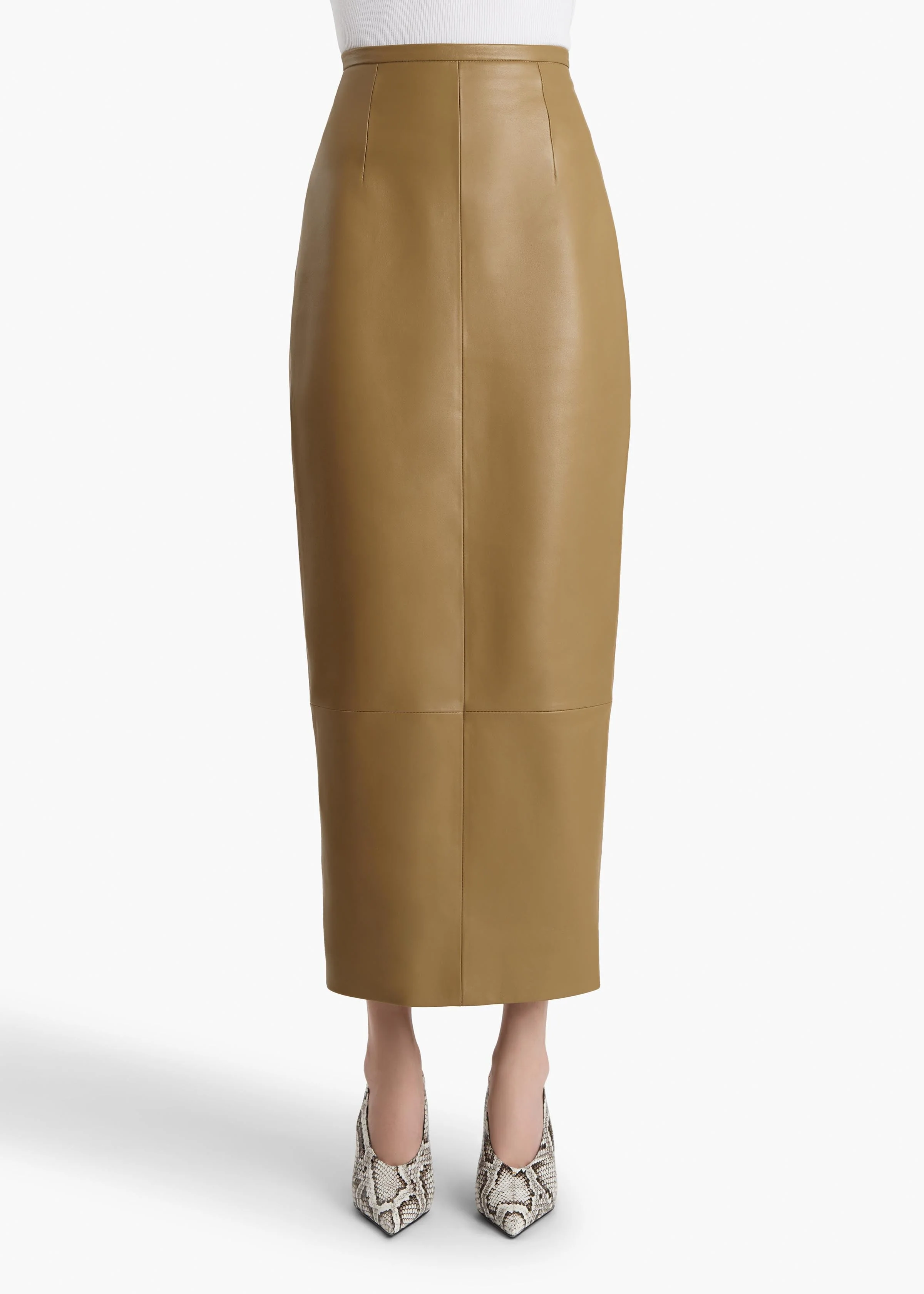 Khaite - Winton Skirt in Golden Ochre - Image 3