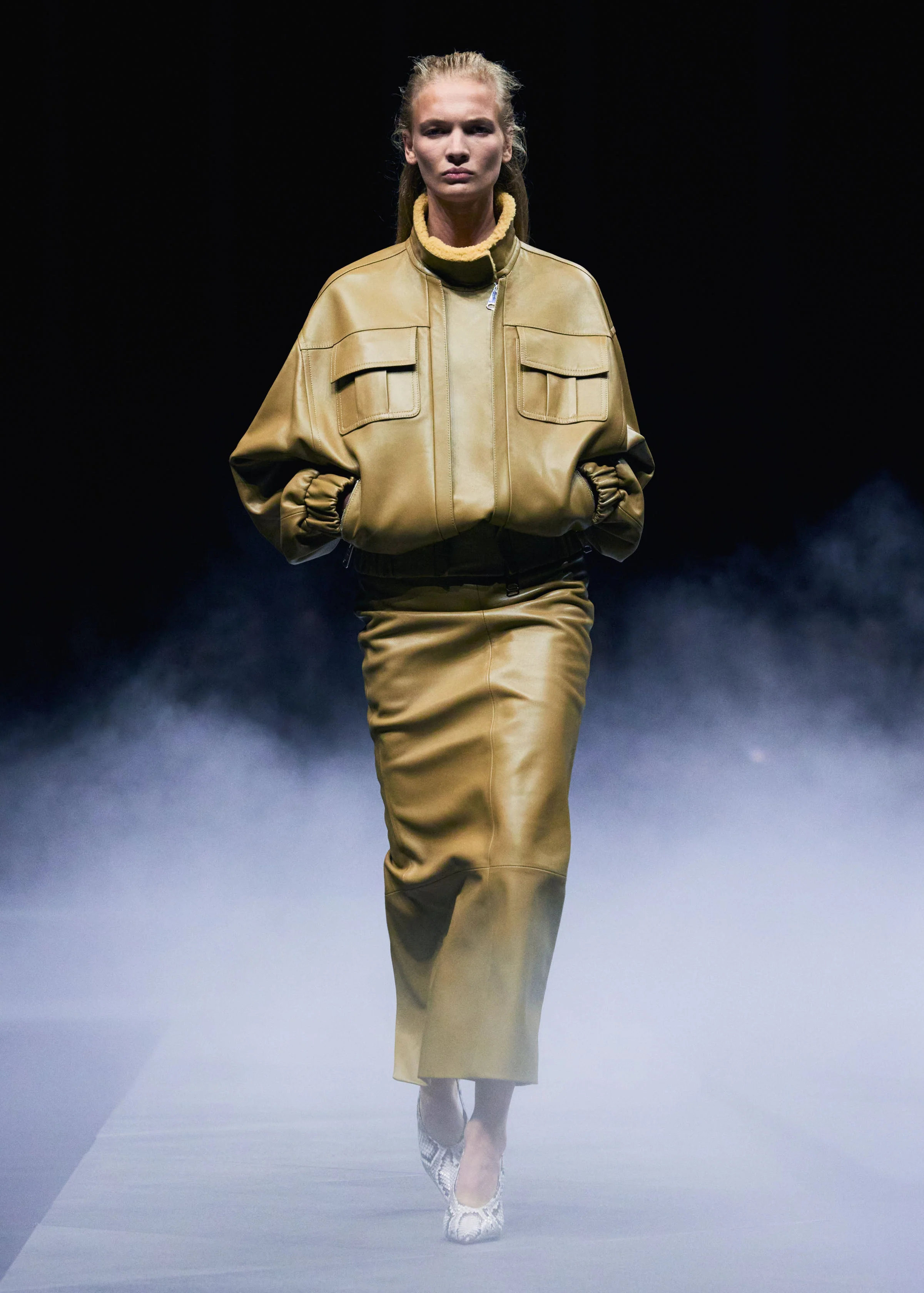 Khaite - Winton Skirt in Golden Ochre - Image 7