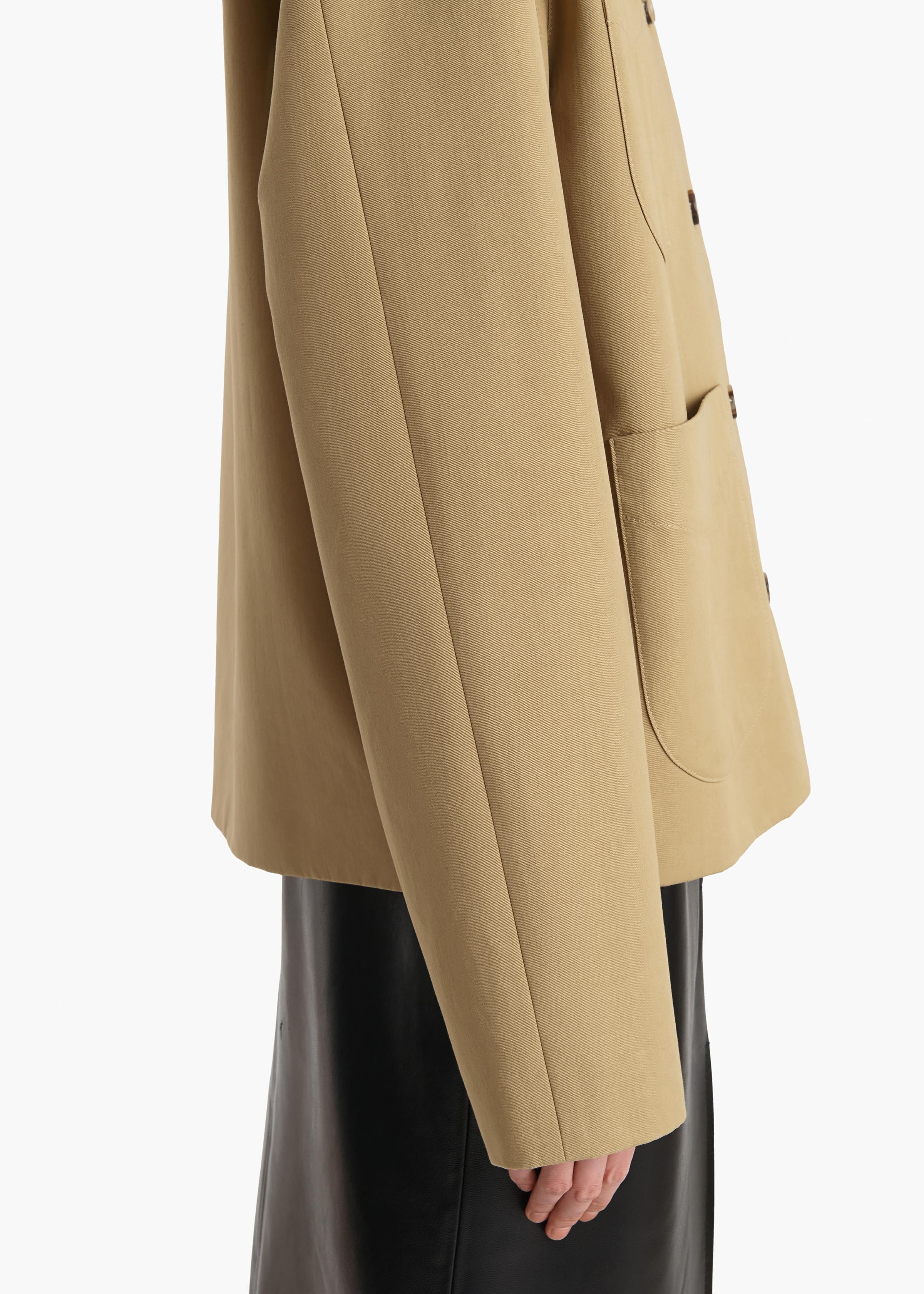 Khaite - Wyatt Jacket in Wheat - Image 6