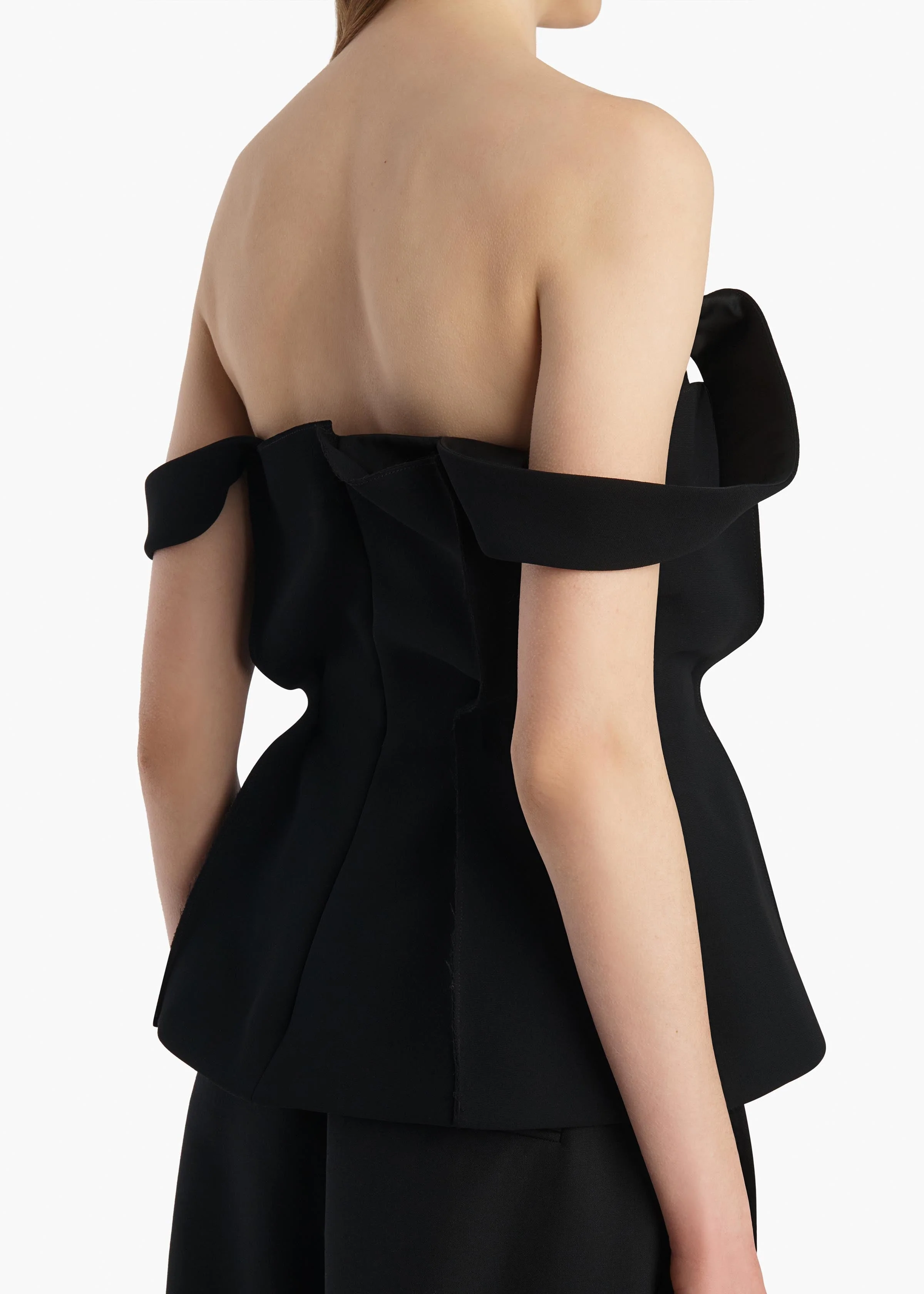 Khaite - Yasmina Top in Black Crepe - Image 6